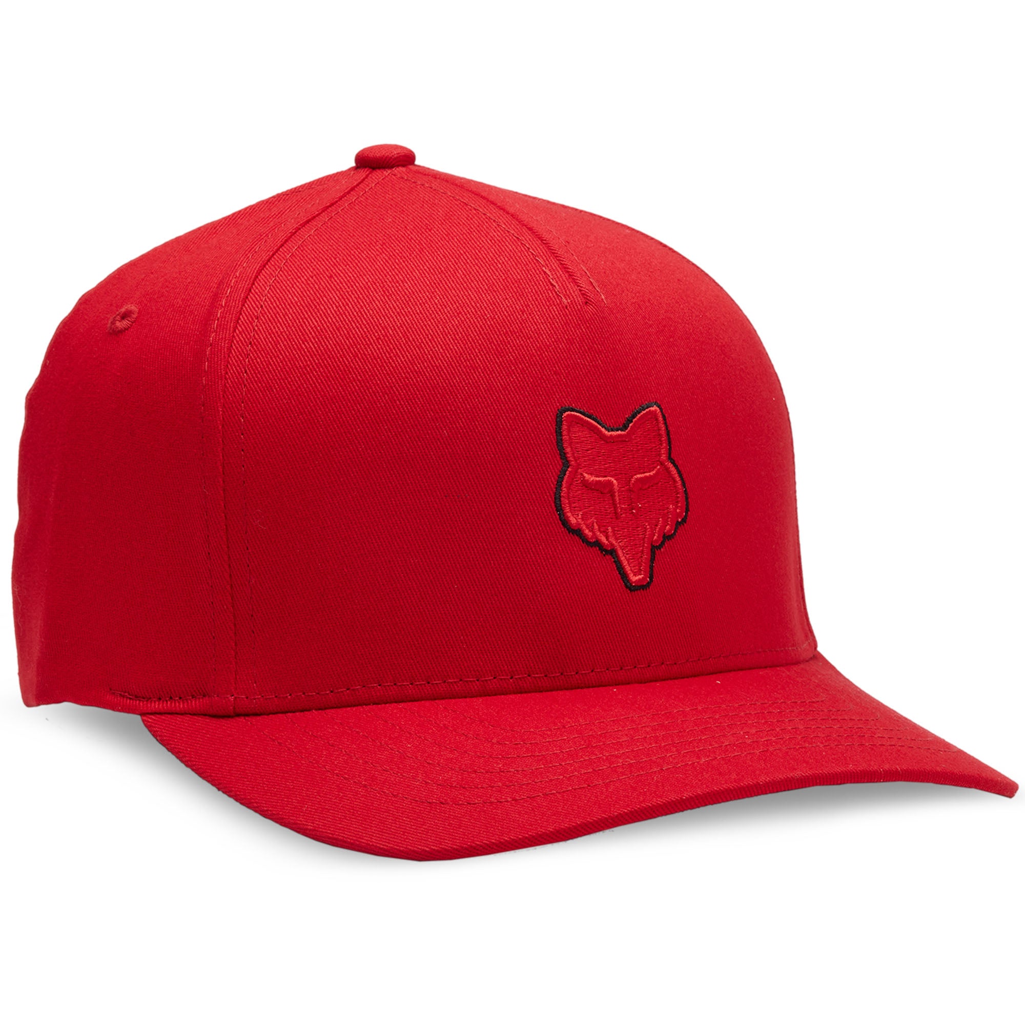 Fox Racing Fox Head Flexfit Baseball Hat Flame Red Mens