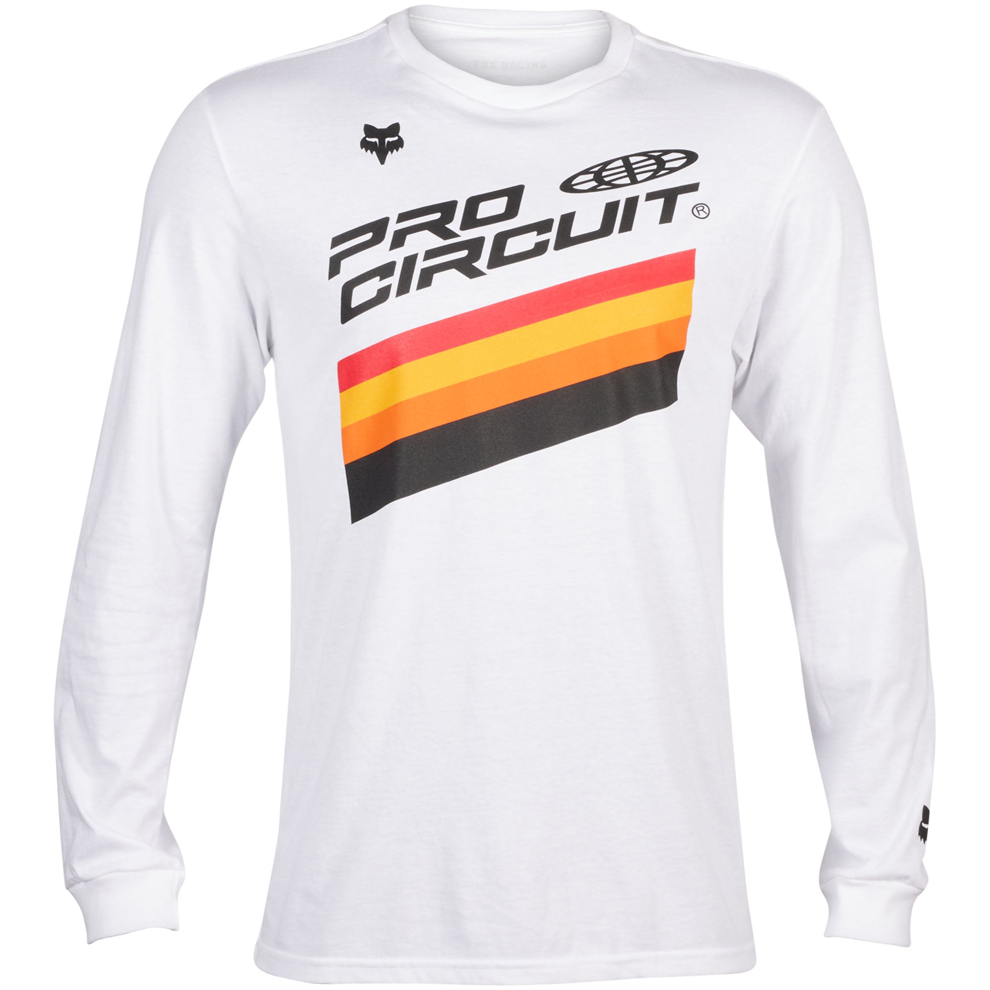 Fox Racing Pro Circuit Long Sleeve Premium Tee Optic White Mens