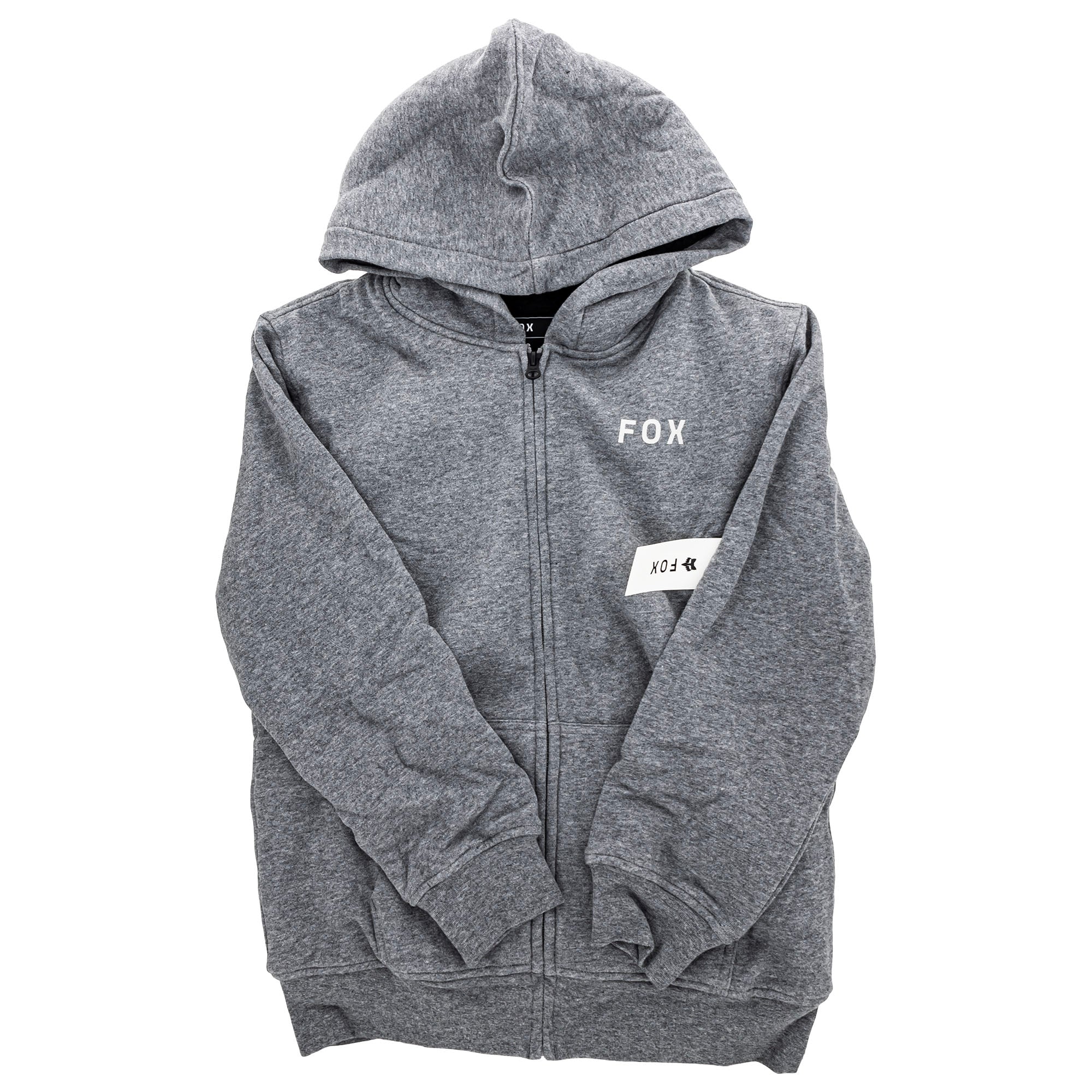 Fox Racing Youth Magnetic Sherpa Fleece Zip Up Heather Graphite Unisex-Child