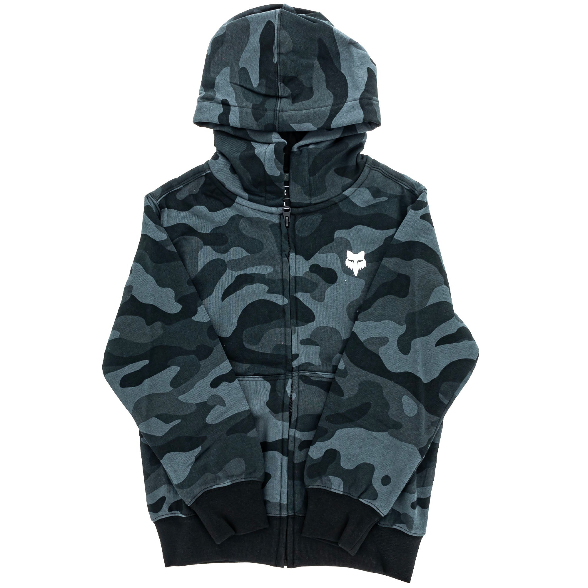 Fox Racing Youth Camo Pack Fleece Zip Black Unisex-Child