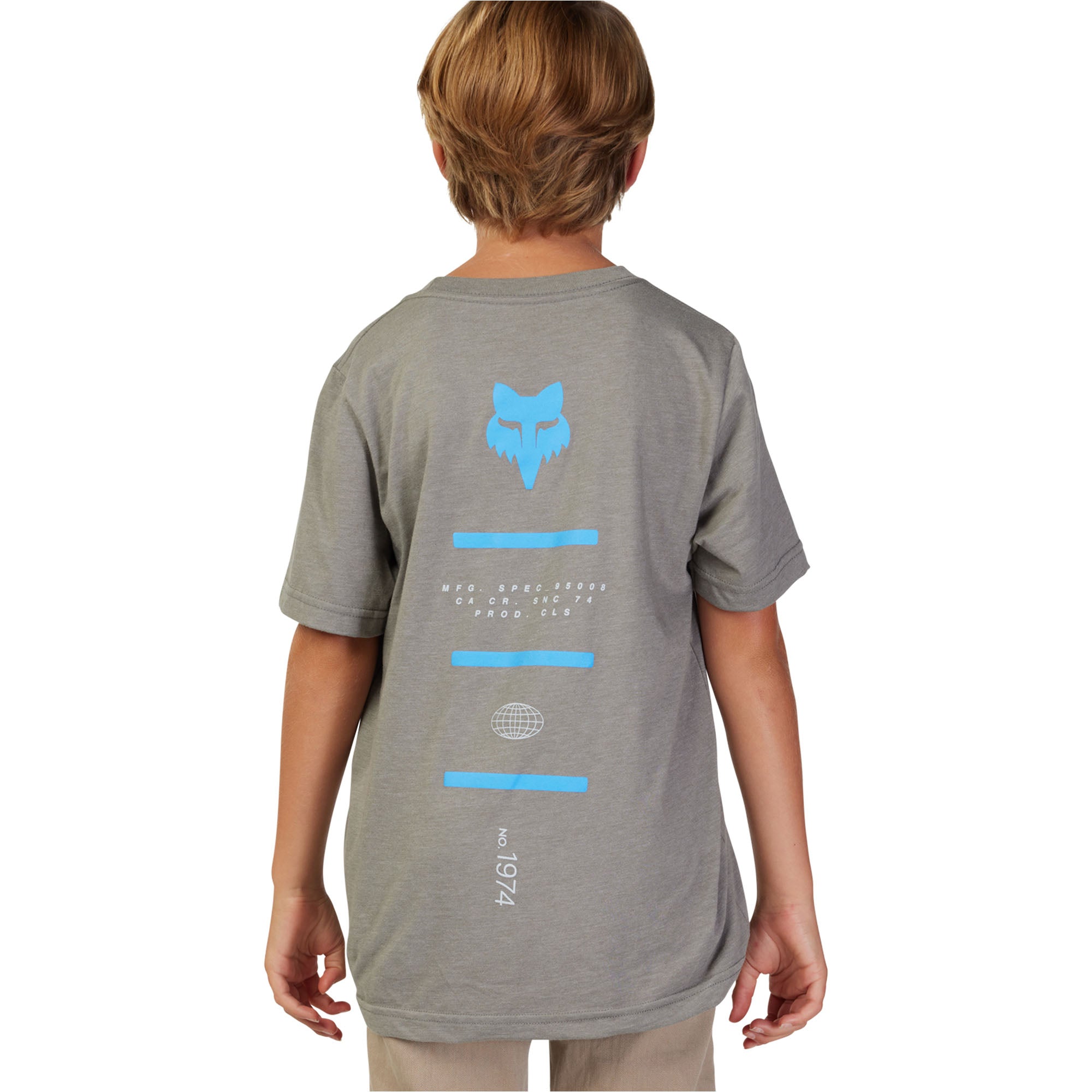 Fox Racing Youth Magnetic SS T-Shirt Heather Graphite Grey