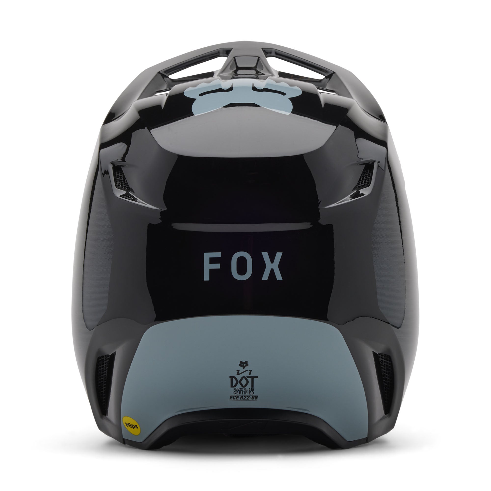 Fox Racing Youth V1 Taunt Open Face Offroad Helmet Black