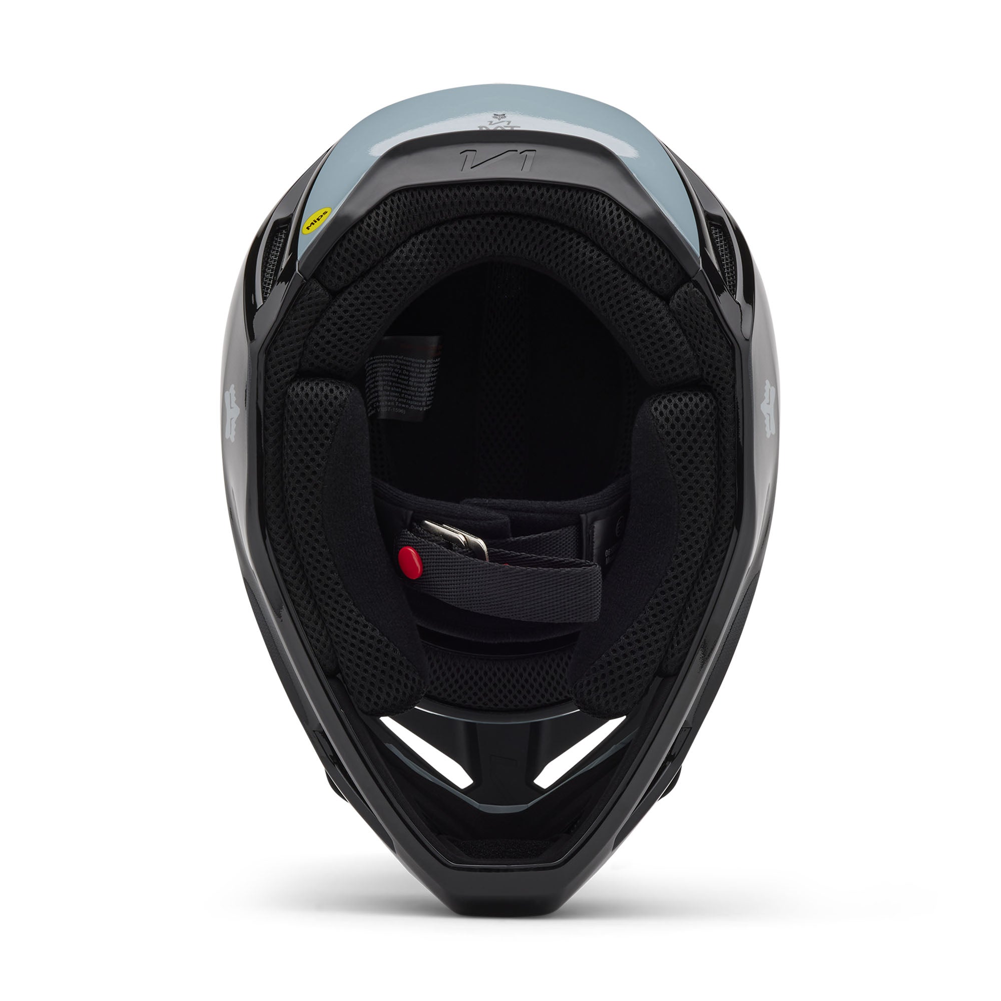 Fox Racing Youth V1 Taunt Open Face Offroad Helmet Black