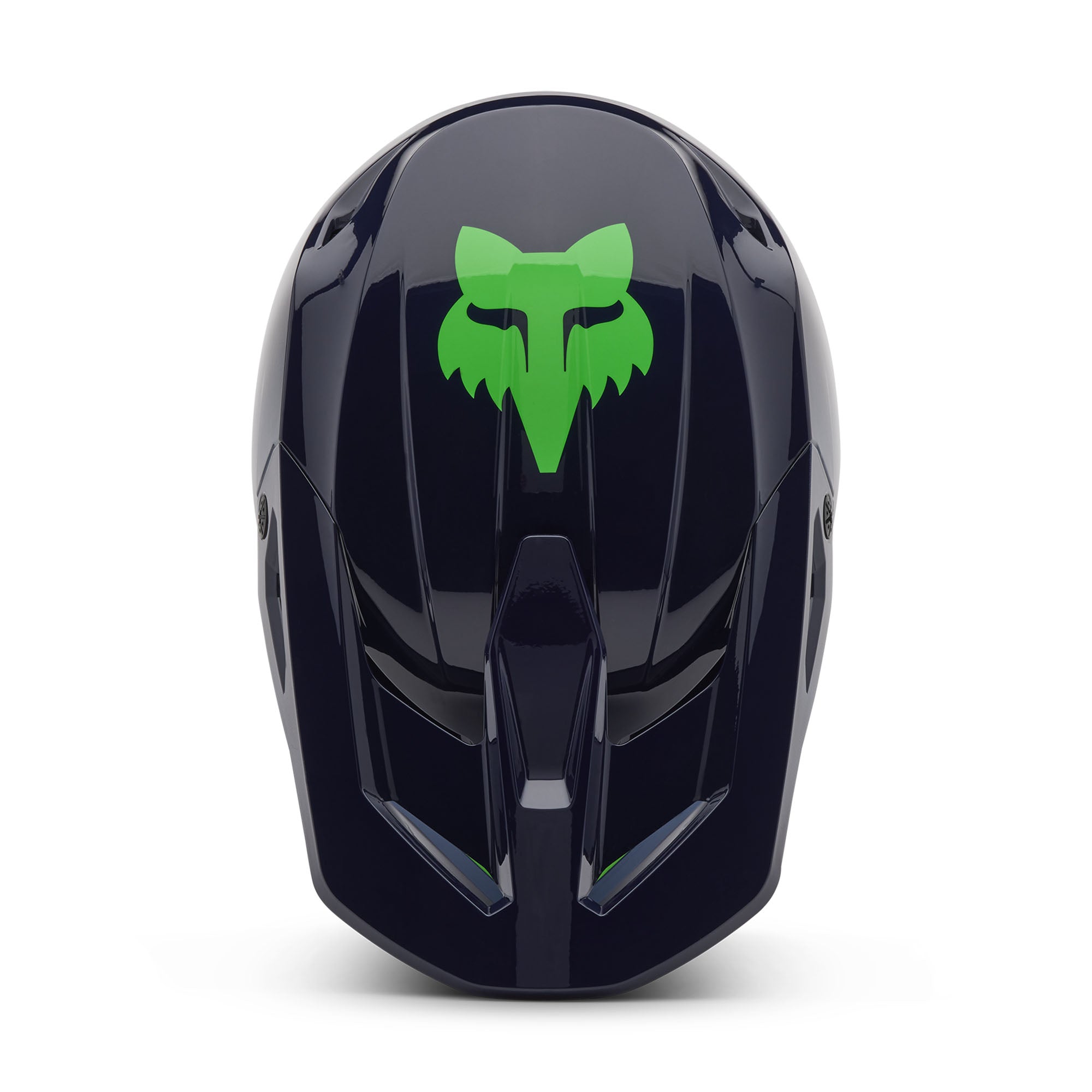 Fox Racing Youth V1 Taunt Open Face Offroad Helmet Navy Blue