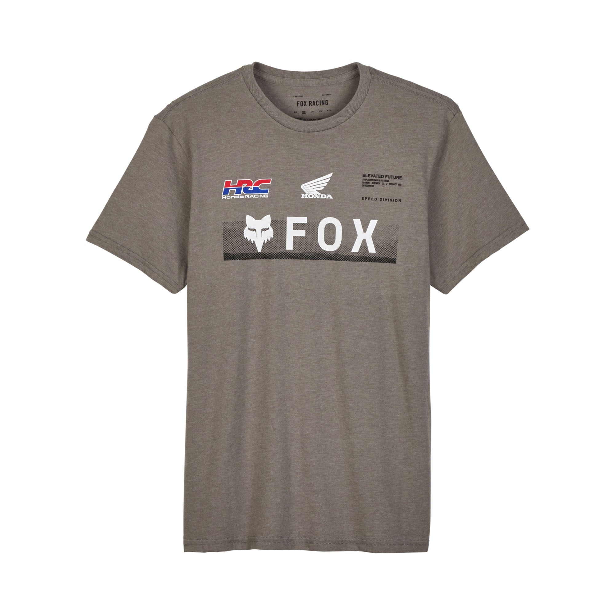 Fox Racing Fox X Honda Premium Tee Heather Graphite Grey Unisex-Adult