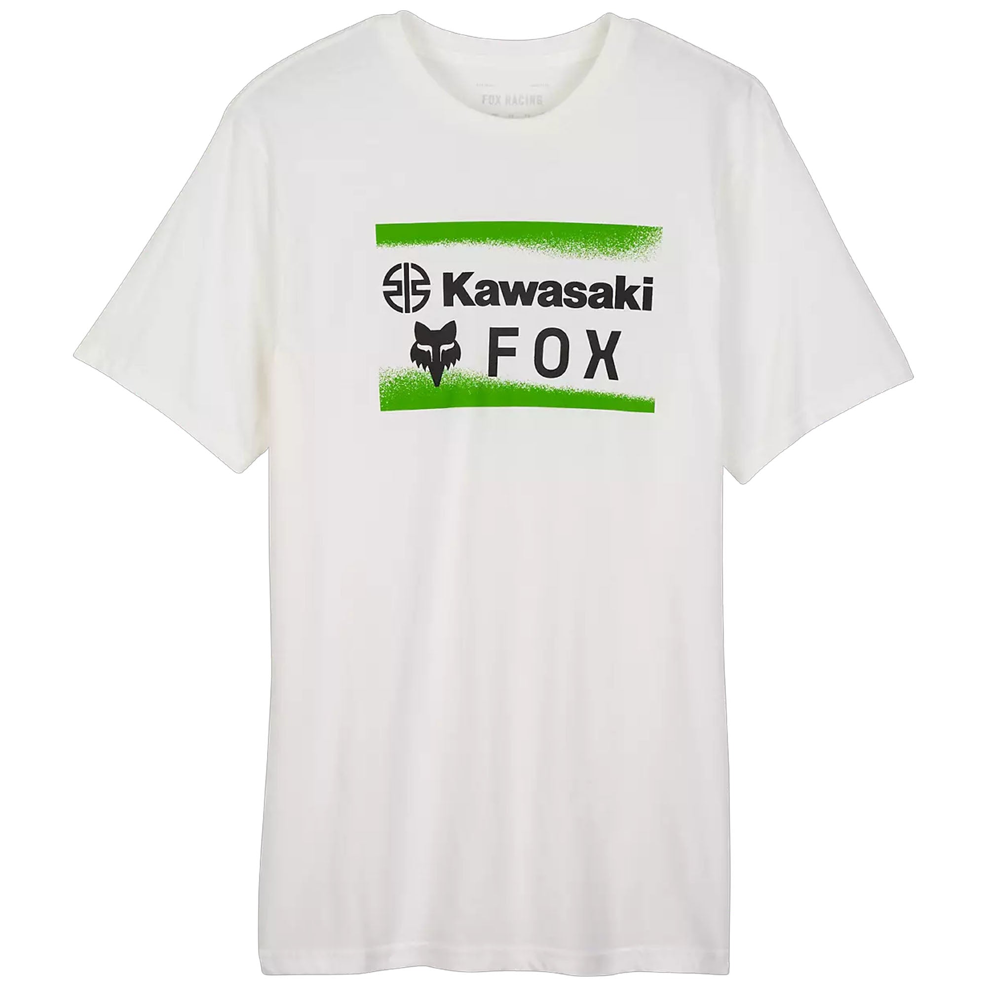 Fox Racing Fox x Kawasaki Premium Tee Optic White Unisex-Adult