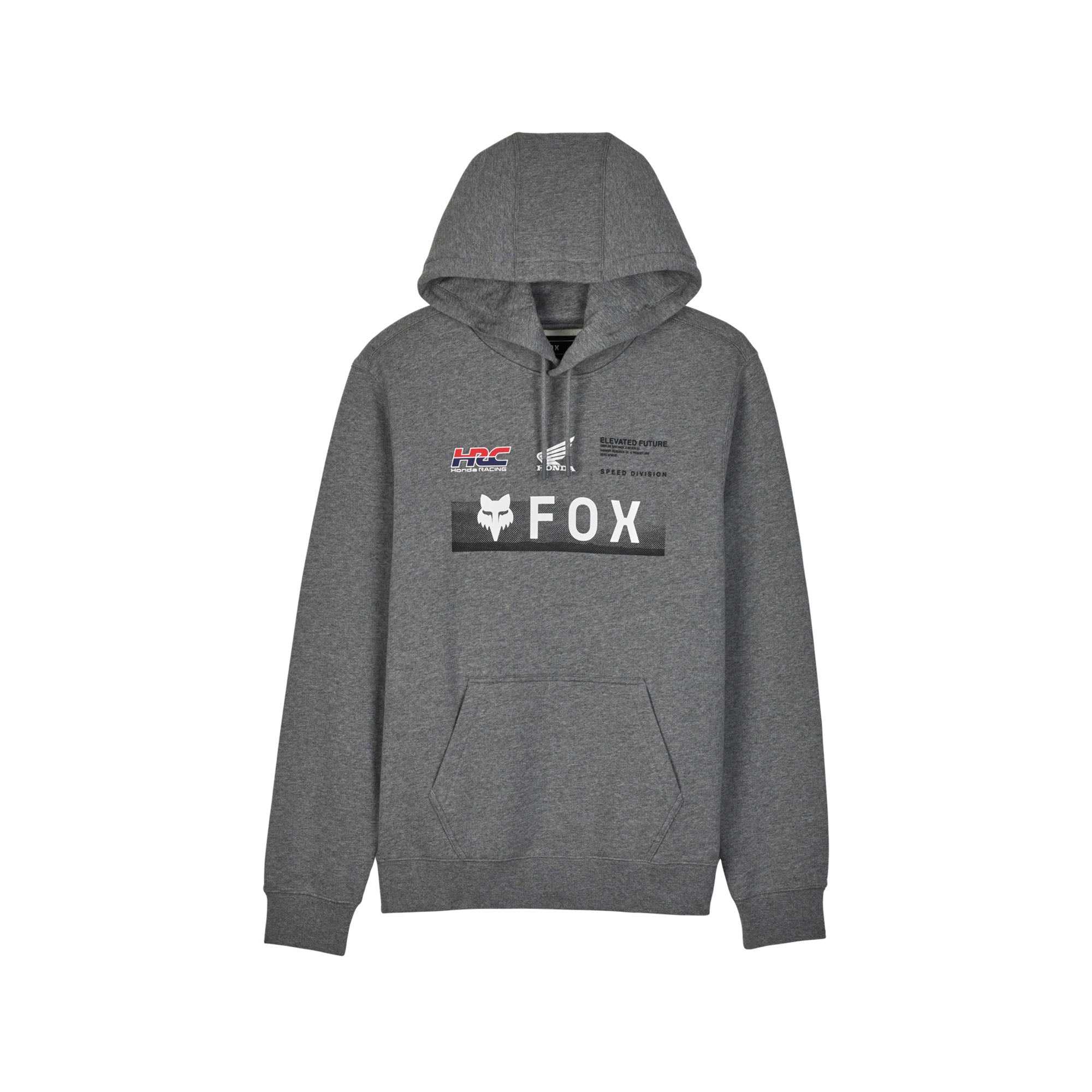 Fox Racing Fox x Honda Pullover Hoodie Heather Graphite Grey Unisex-Adult