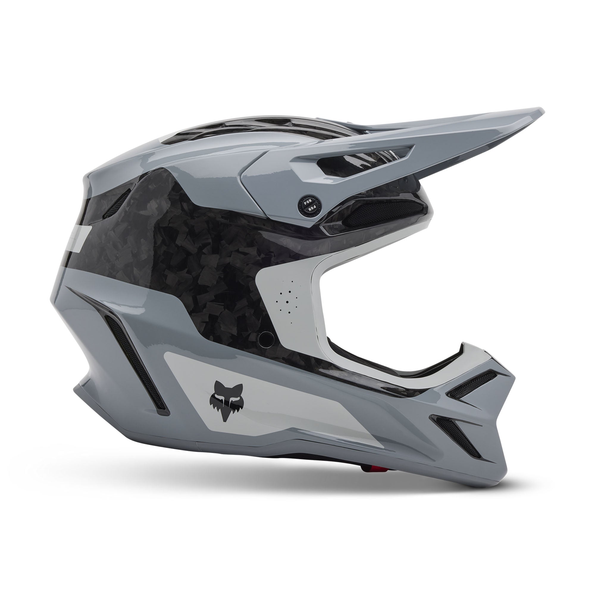 fox helme mtb full face Fox Racing V3 RS Infinite Offroad Helmet Cloud Grey