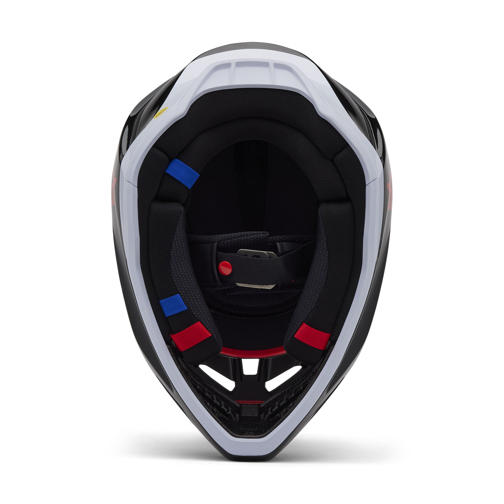 Fox Racing V3 Divider Open Face Offroad Helmet Black Red