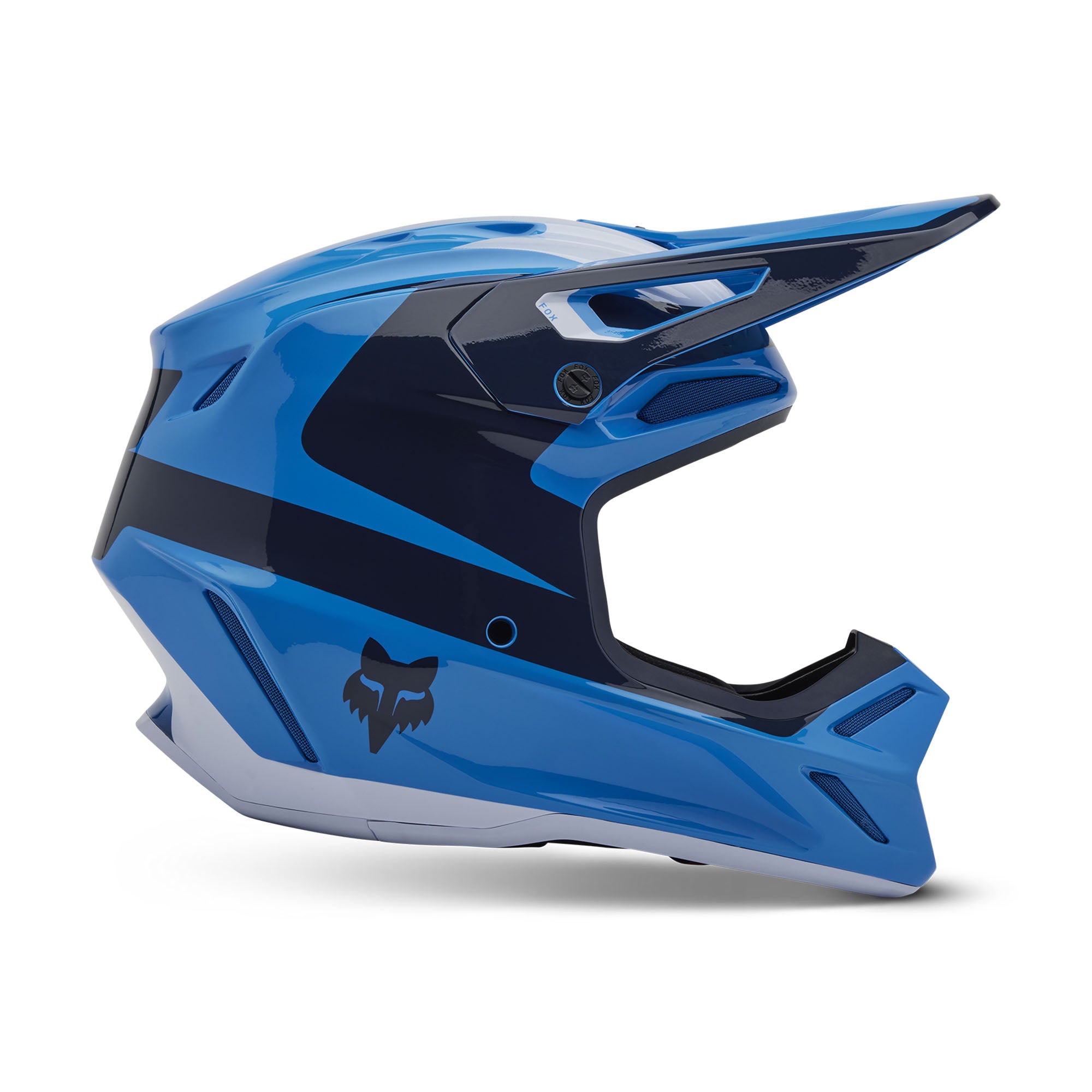Fox Racing V3 Divider Helmet True Blue Unisex-Adult