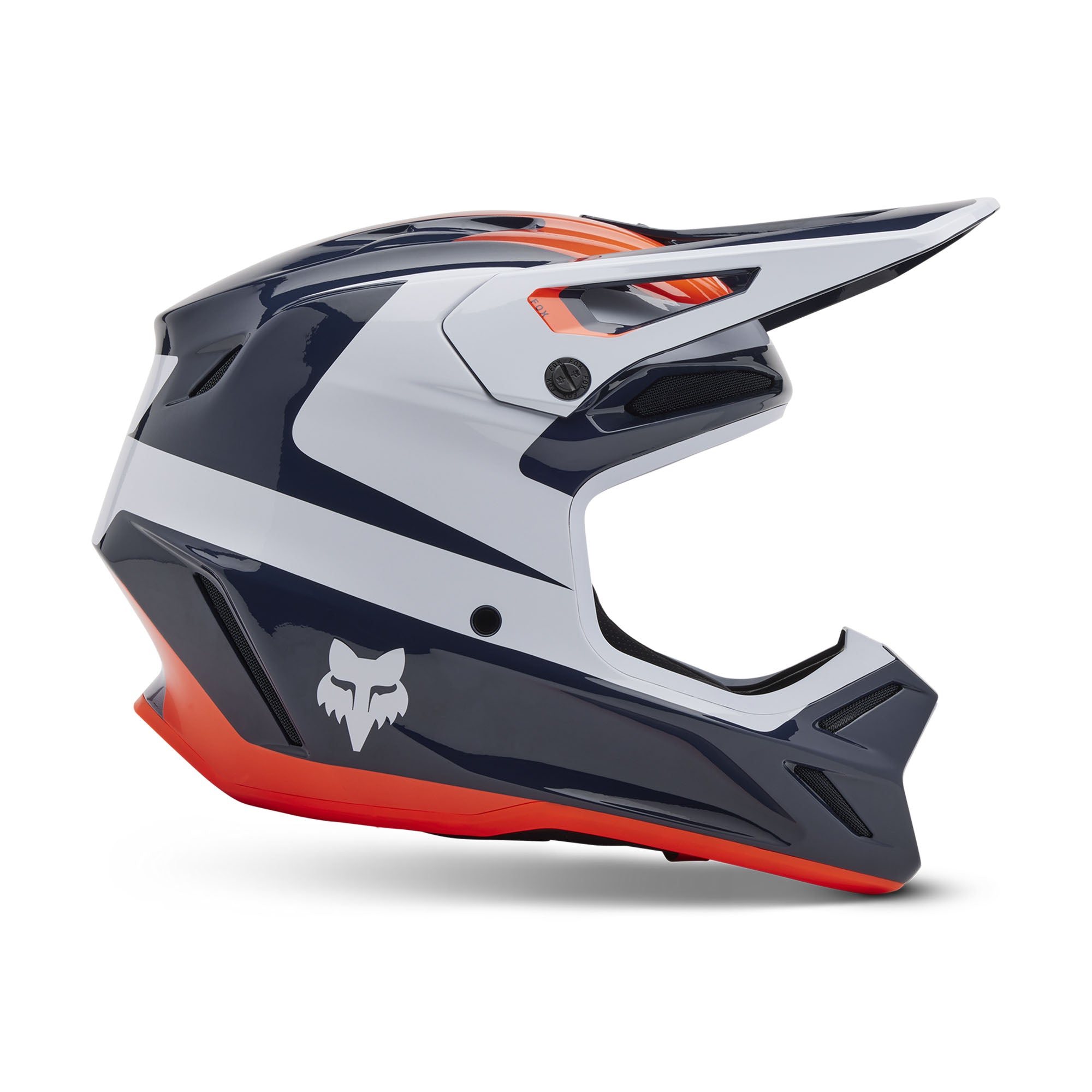 Fox Racing V3 Divider Helmet Midnight Blue Unisex-Adult