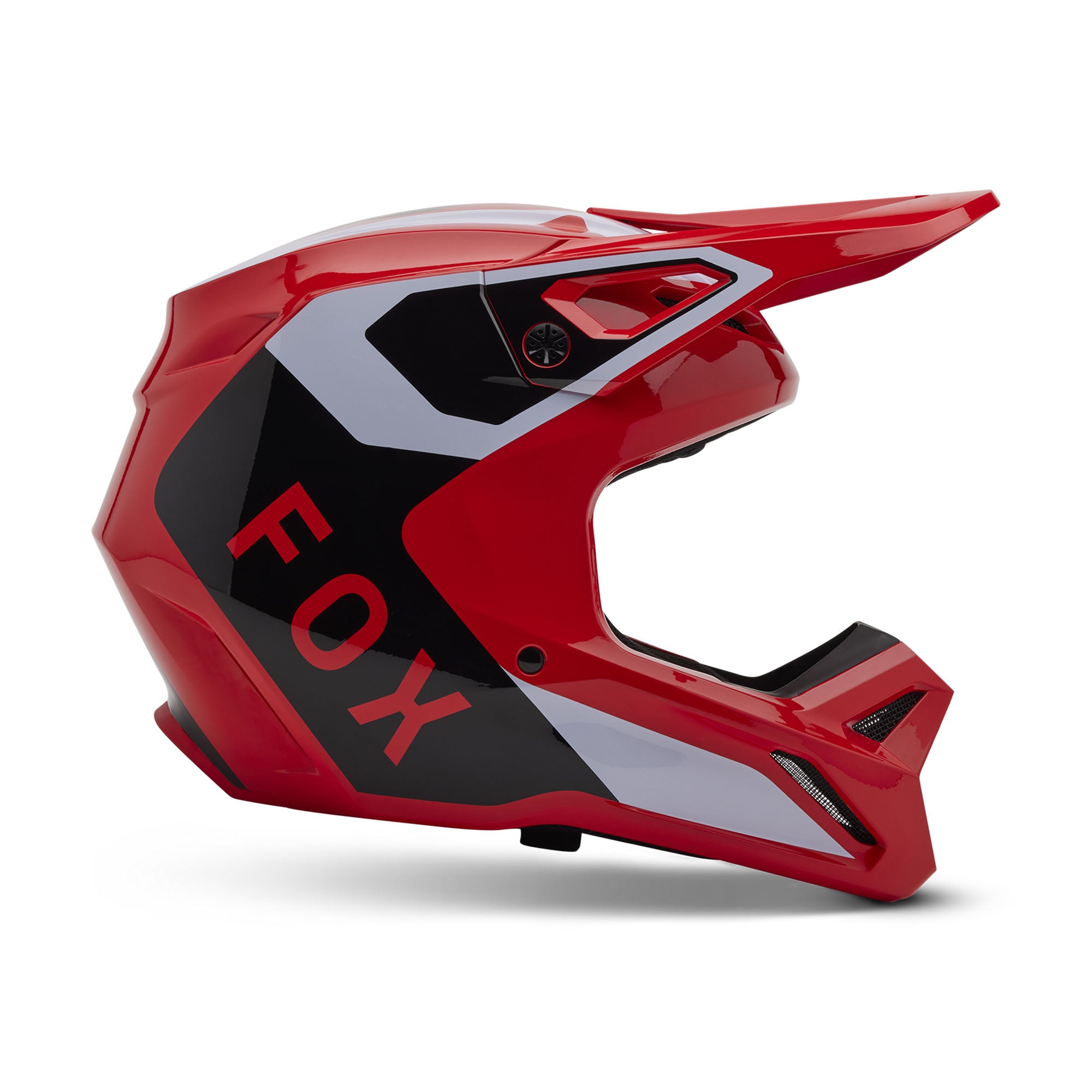 Fox Racing V1 Lean Helmet Fluorescent Red Unisex-Adult