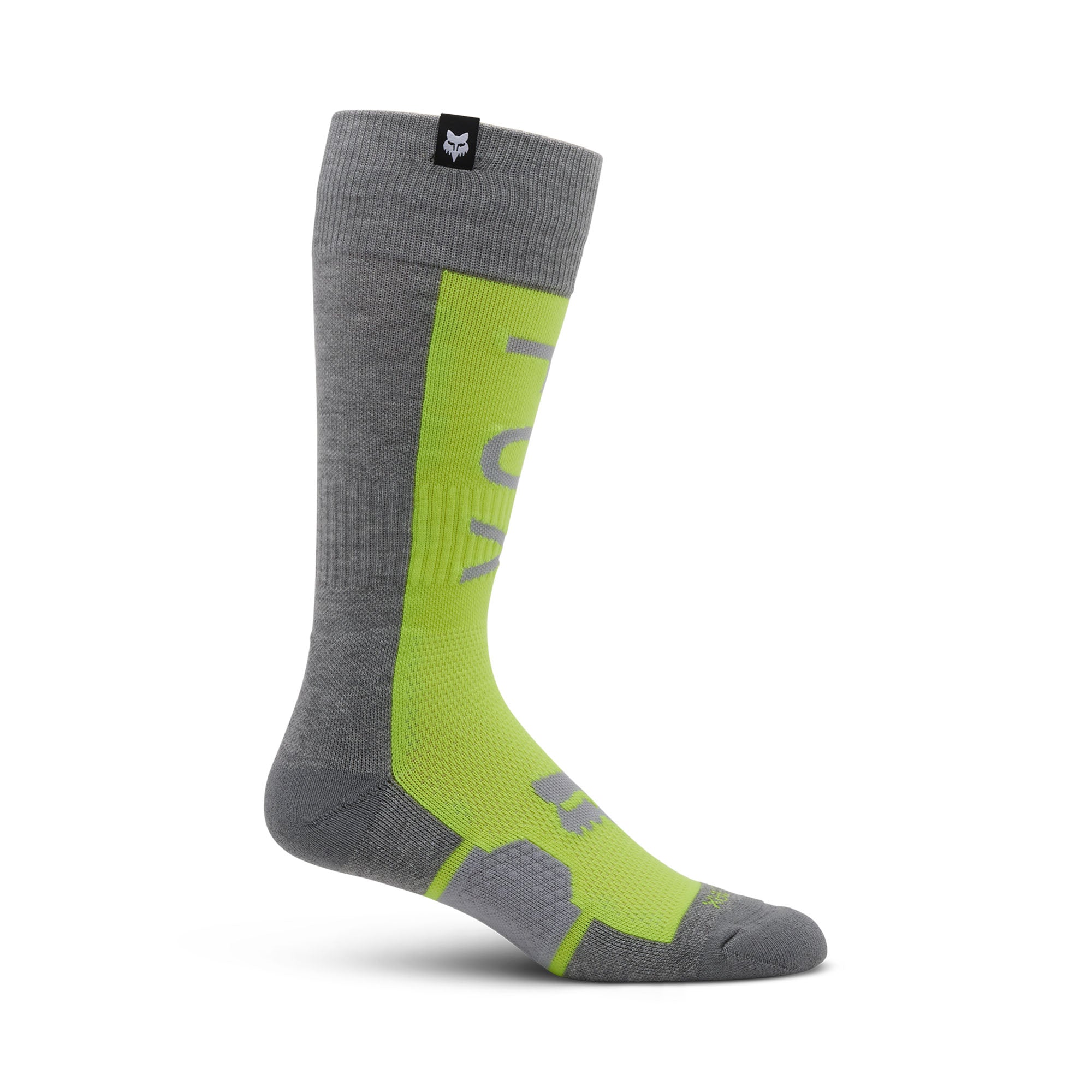 Fox Racing 360 Divider Sock Grey/Yellow Unisex-Adult