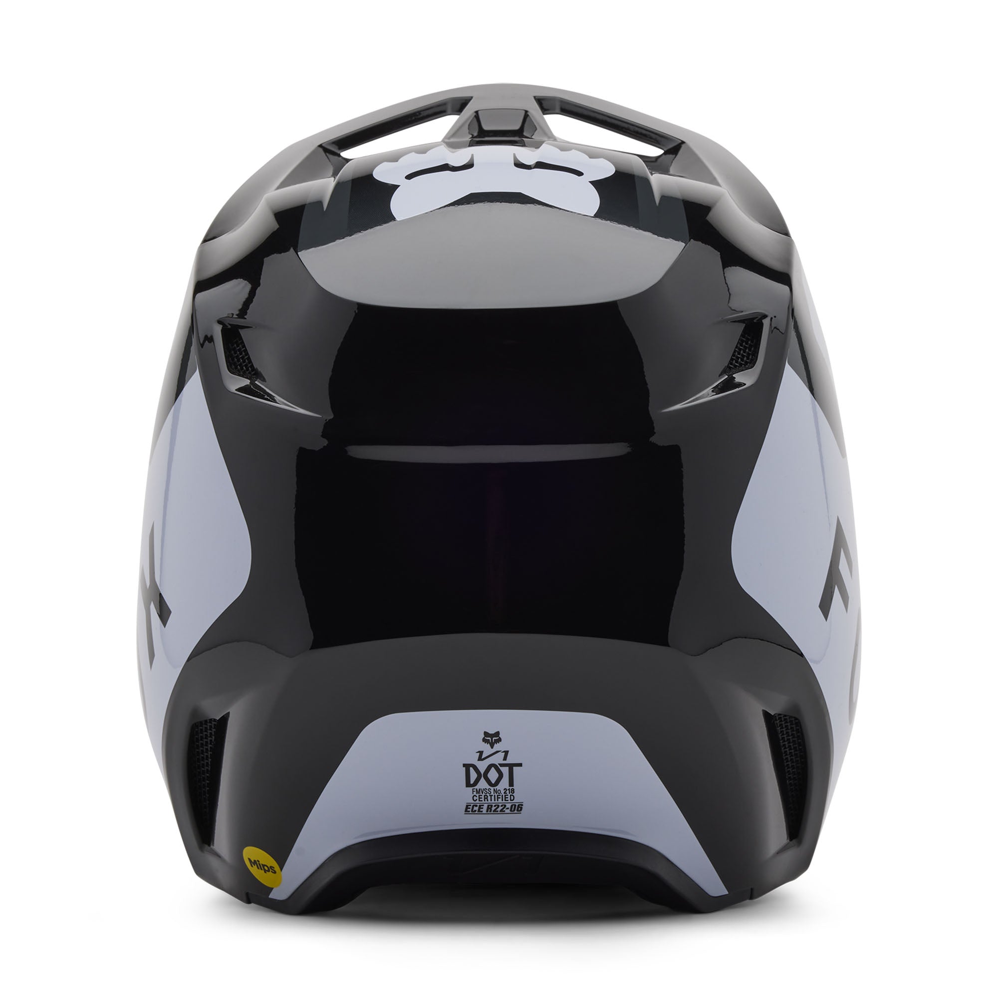 Fox Racing Youth V1 Lean Open Face Offroad Helmet Black