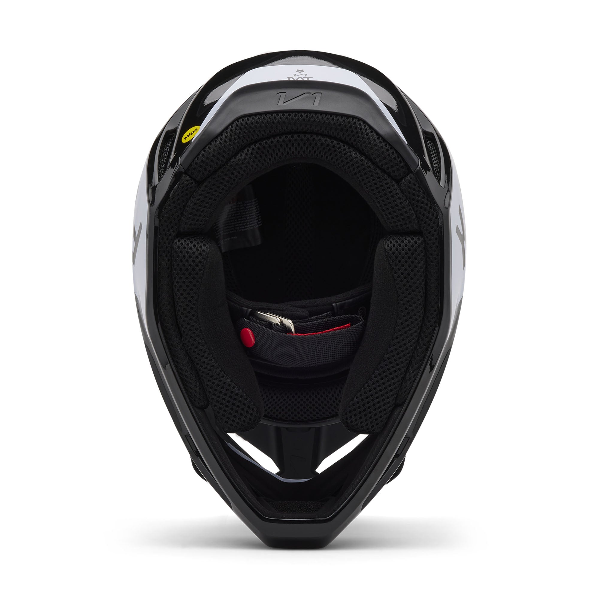 Fox Racing Youth V1 Lean Open Face Offroad Helmet Black