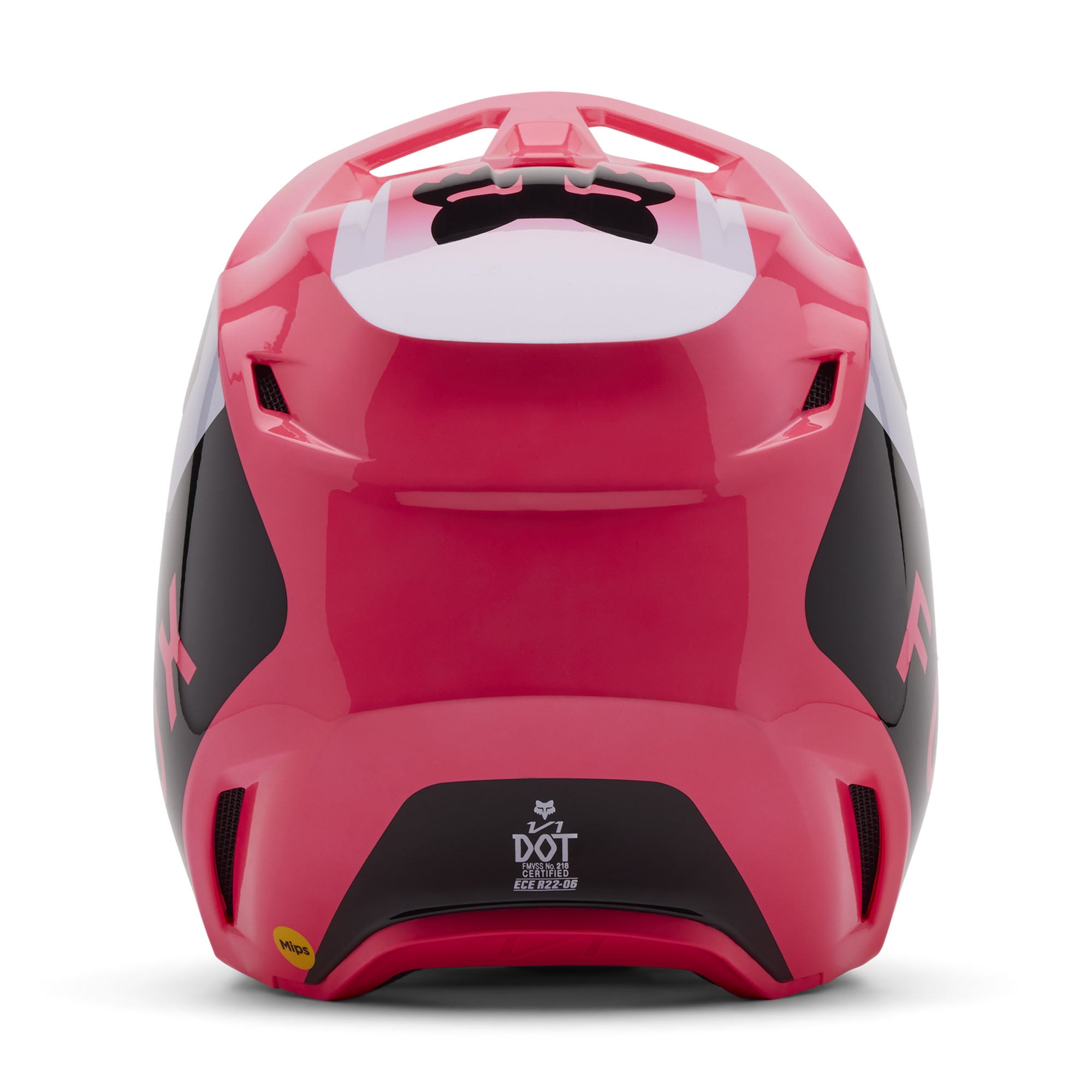 Fox Racing Youth V1 Lean Open Face Offroad Helmet Lean Pink
