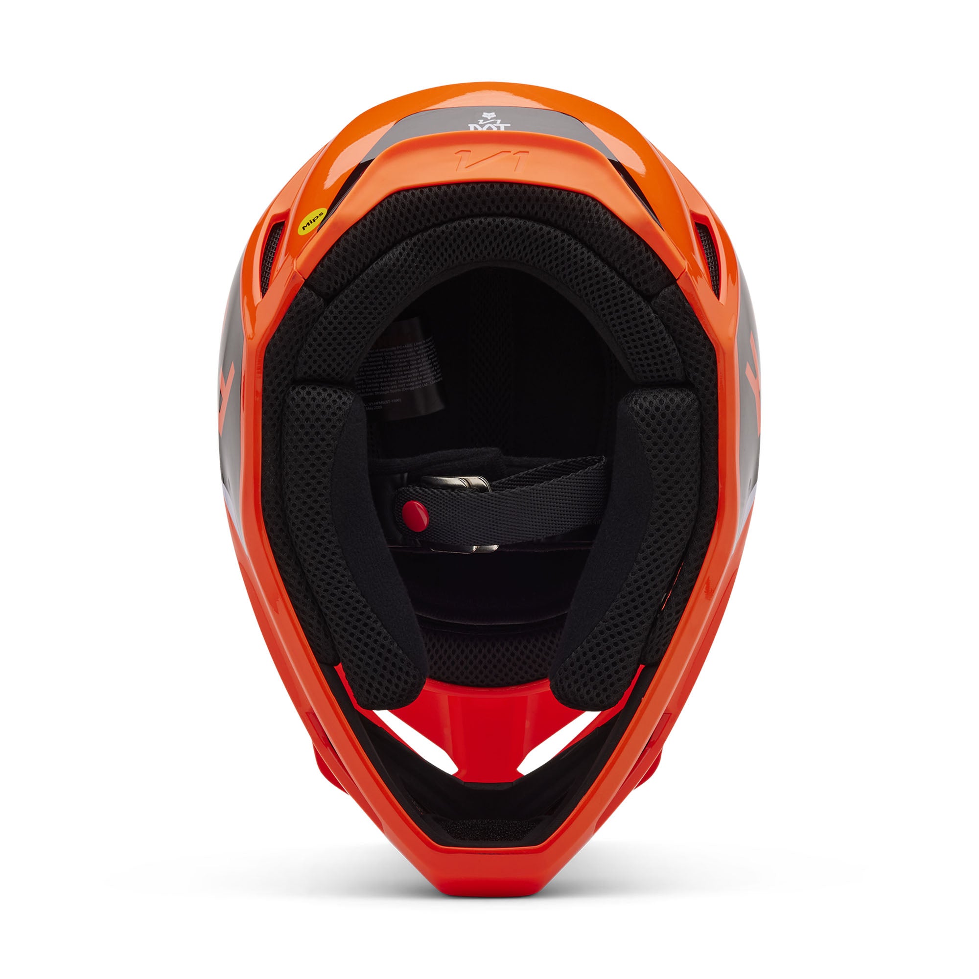 Fox Racing Youth V1 Lean Open Face Offroad Helmet Fluorescent Orange