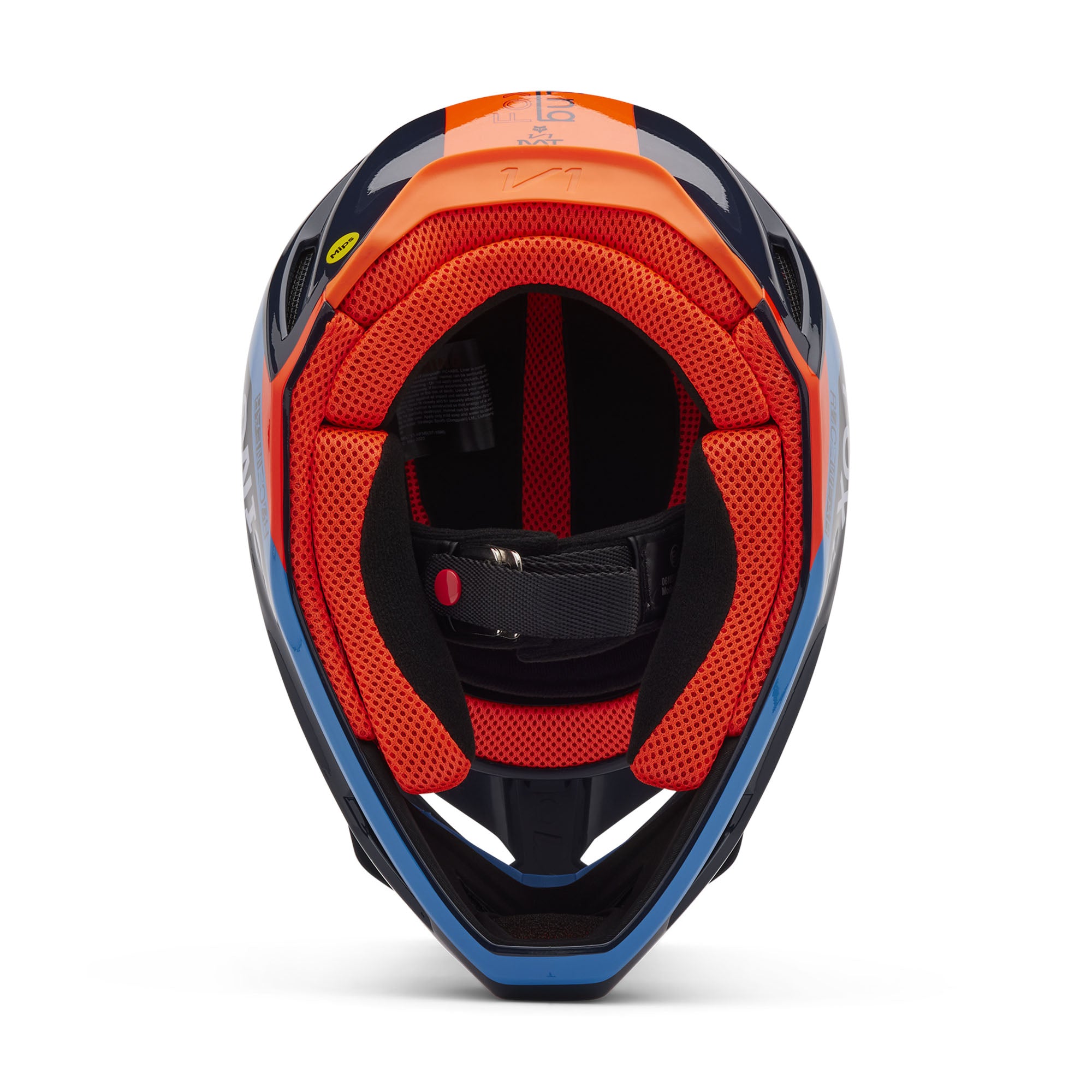 Fox Racing Youth V1 Race Spec Open Face Offroad Helmet Midnight Blue