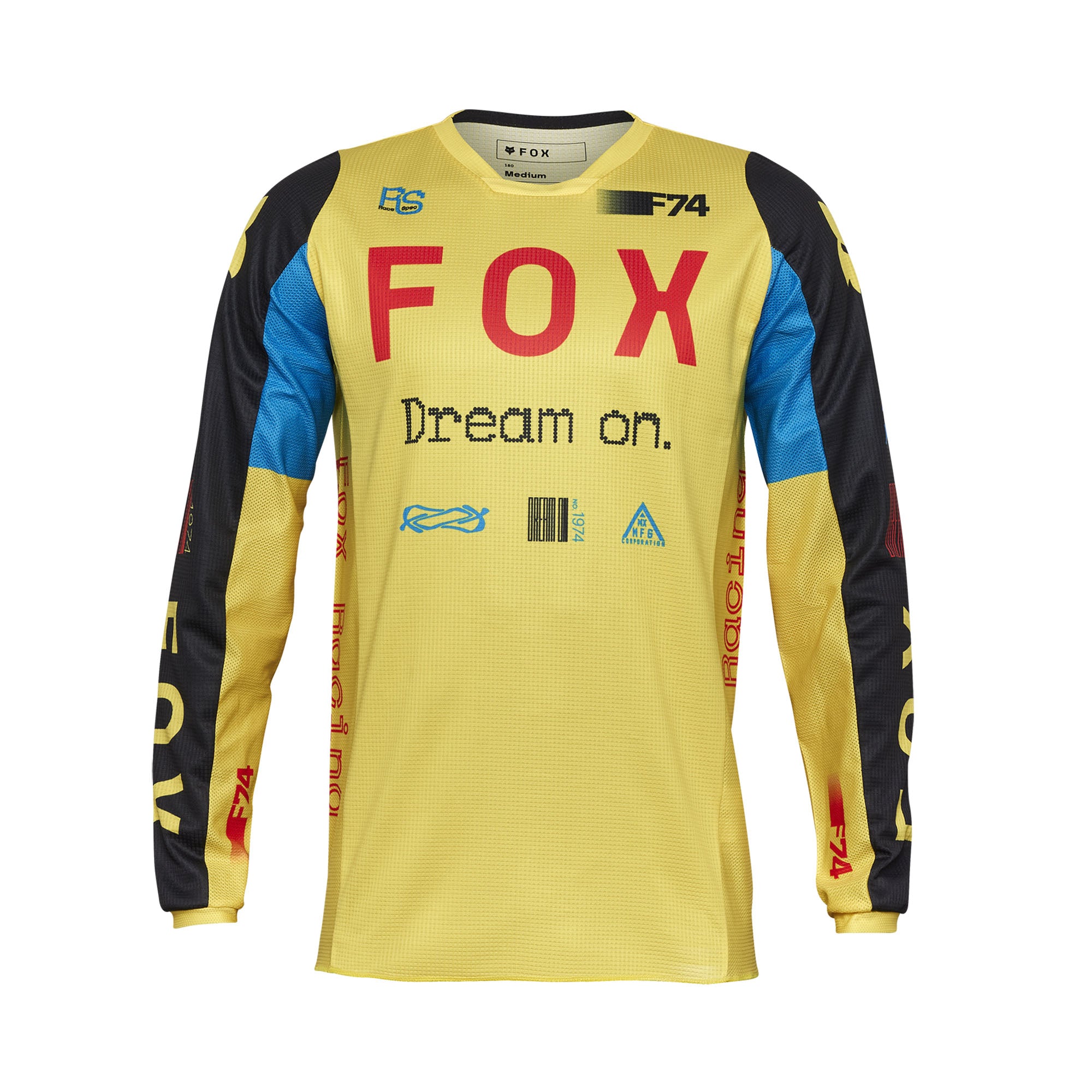 Fox Racing 180 Race Spec Jersey Pale Yellow Unisex-Adult