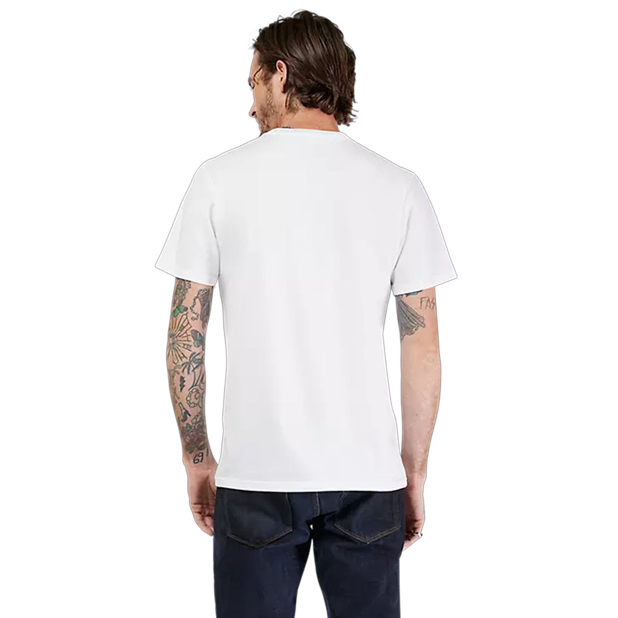 Fox Racing Optic White Honda Tee Shirt Lightweight Comfortable Fine-Knit Fabric