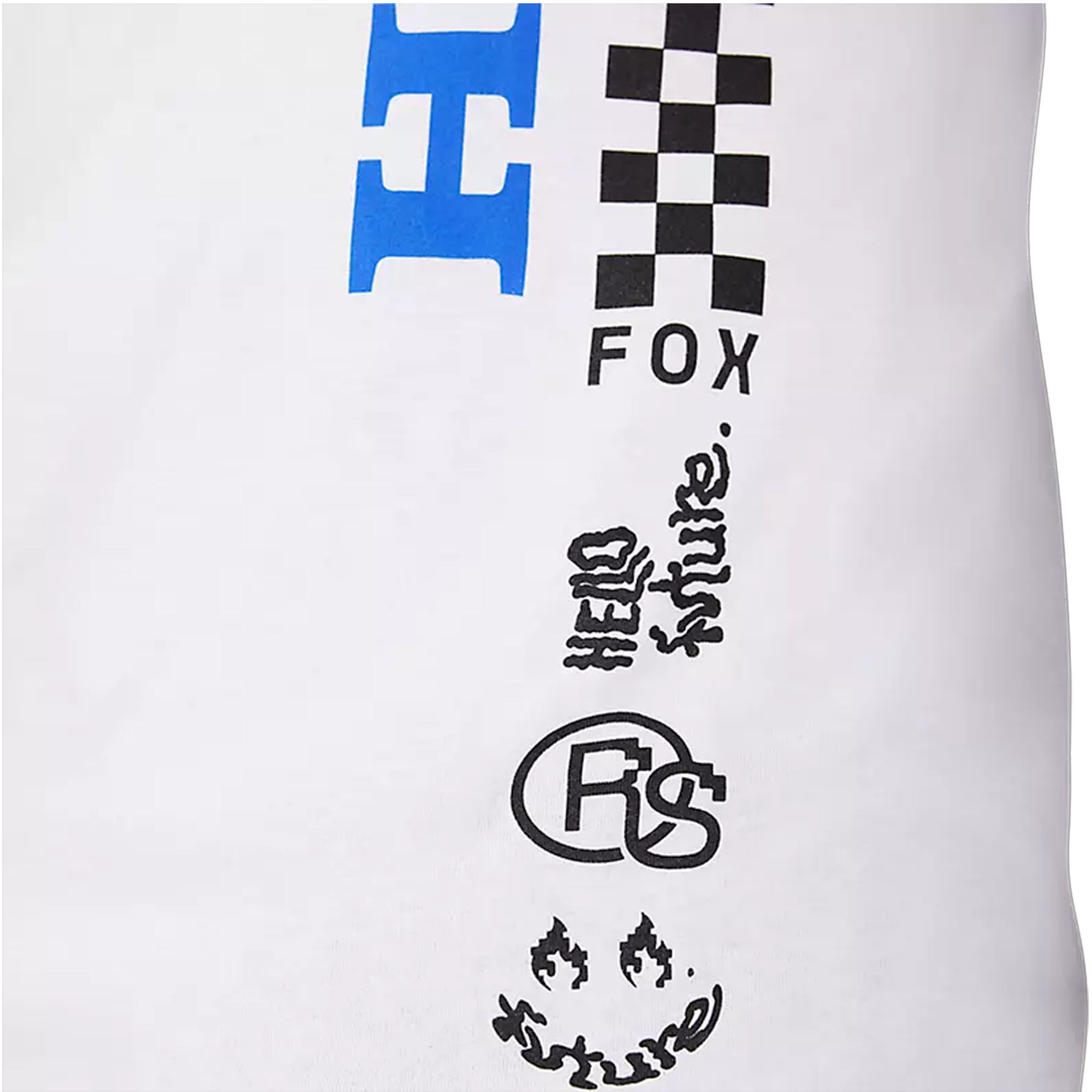 Fox Racing Optic White Honda Tee Shirt Lightweight Comfortable Fine-Knit Fabric