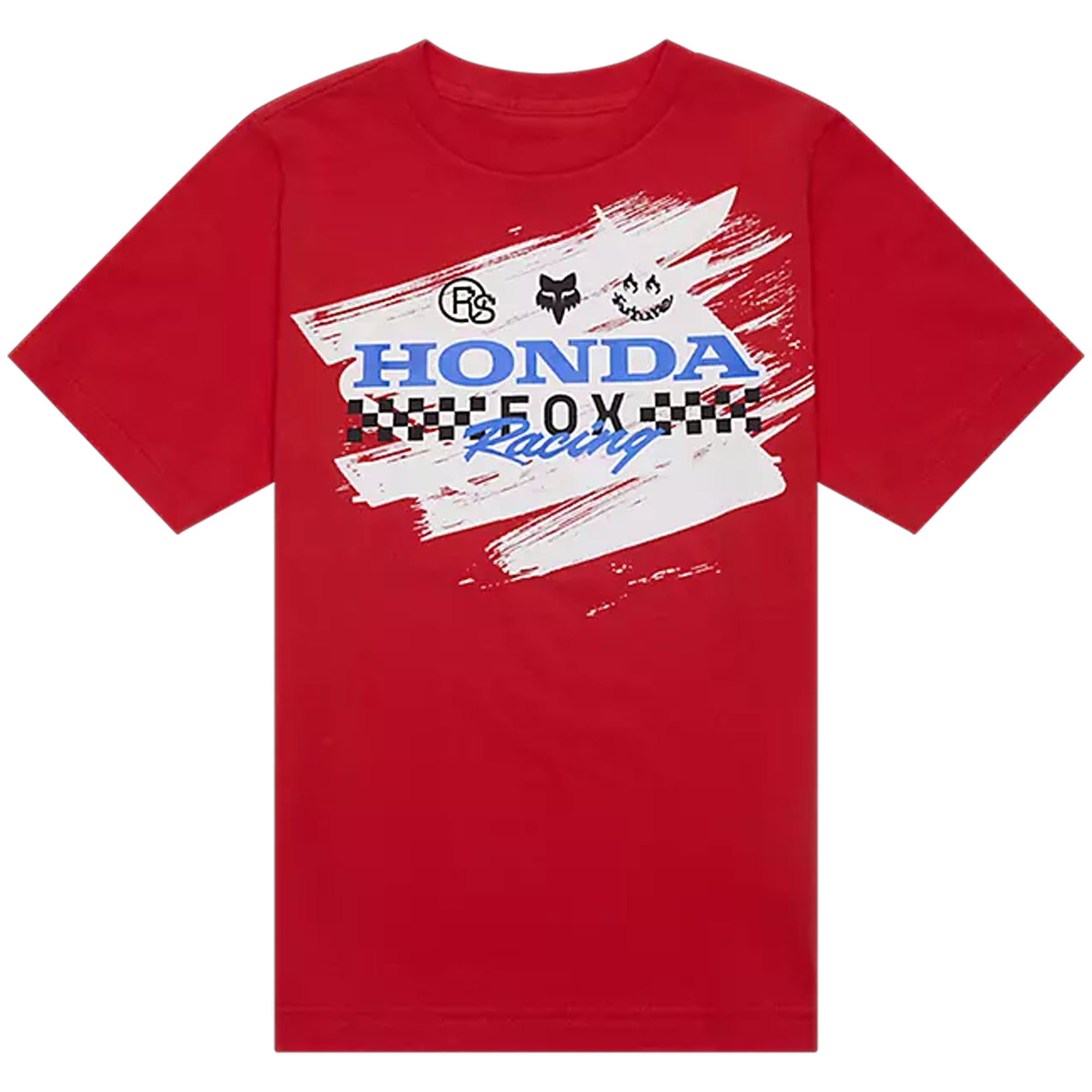 Fox Racing Youth Fox x Honda Short Sleeve T-Shirt Red Unisex-Child