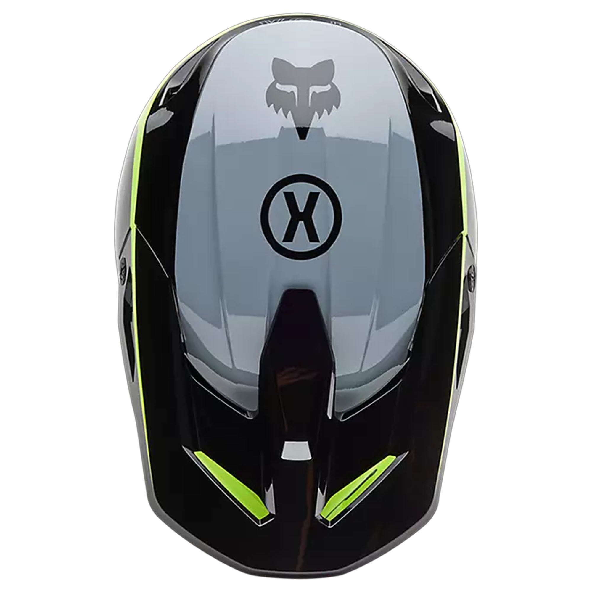 Fox Racing V1 Flow Helmet Mips Lightweight ABS Ventilated Shell Black Yellow FMVSS 218