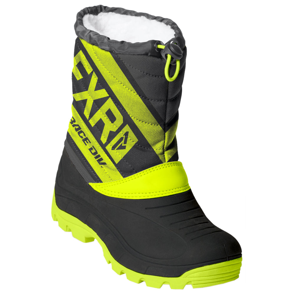 FXR Youth Octane Boot Black/Hi-Vis/Charcoal Youth