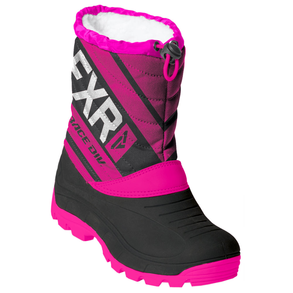 FXR Youth Octane Boot Black/Fuchsia Unisex-Child