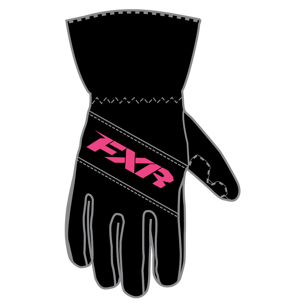 FXR Youth Octane Glove Black/Fuchsia Unisex-Child