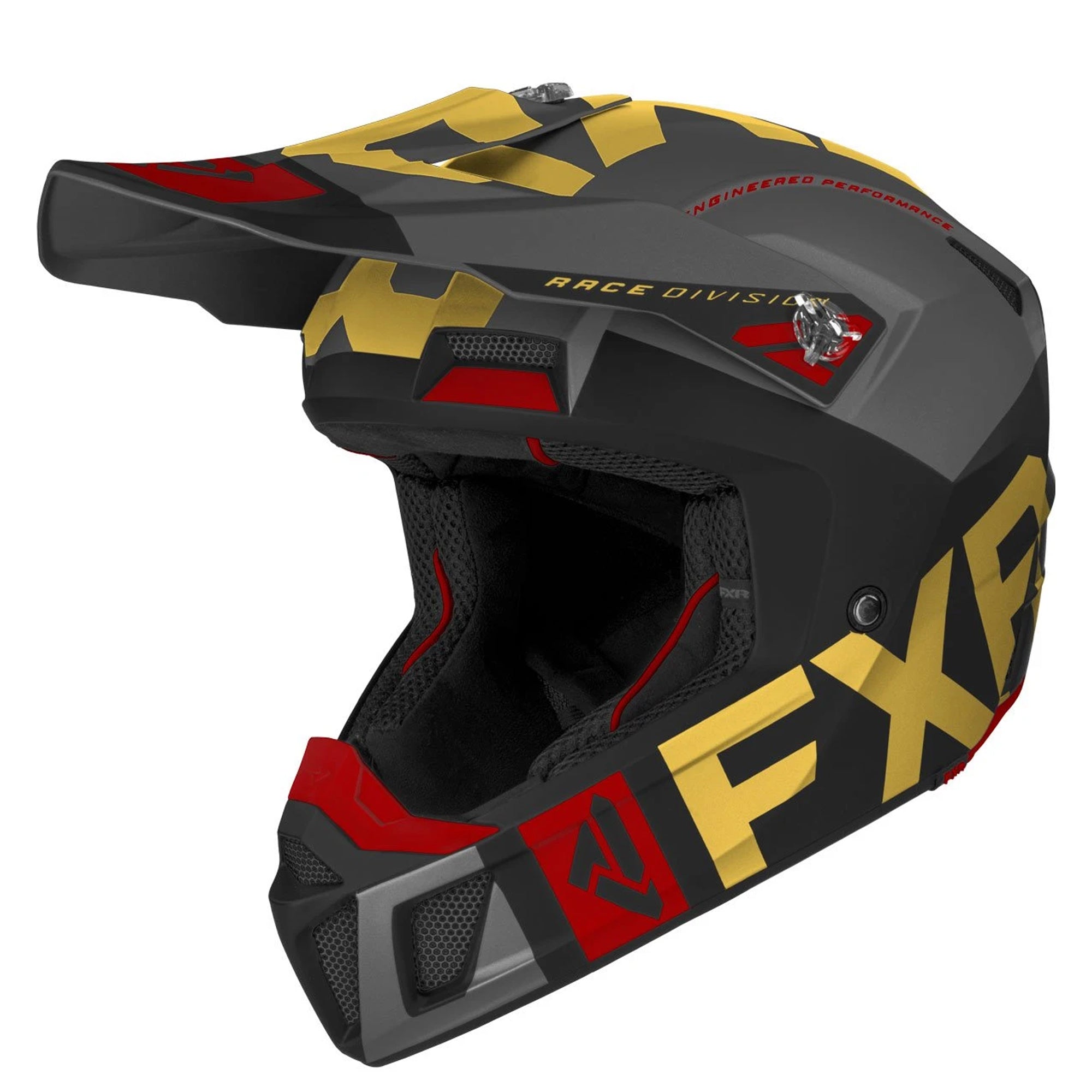 FXR Clutch Evo Helmet Black/Gold/Rust Unisex-Adult