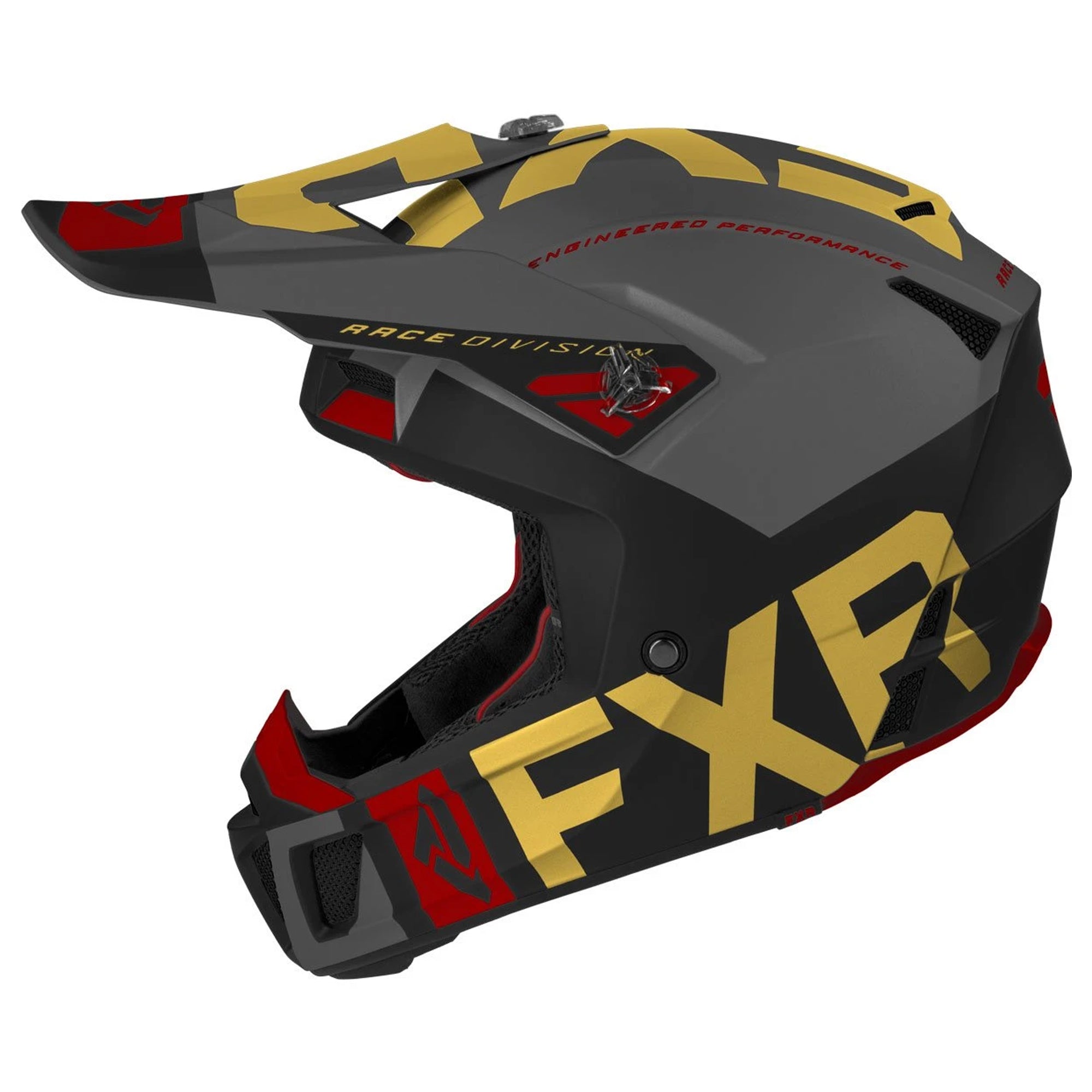 FXR Clutch Evo Offroad Helmet Black/Gold/Rust