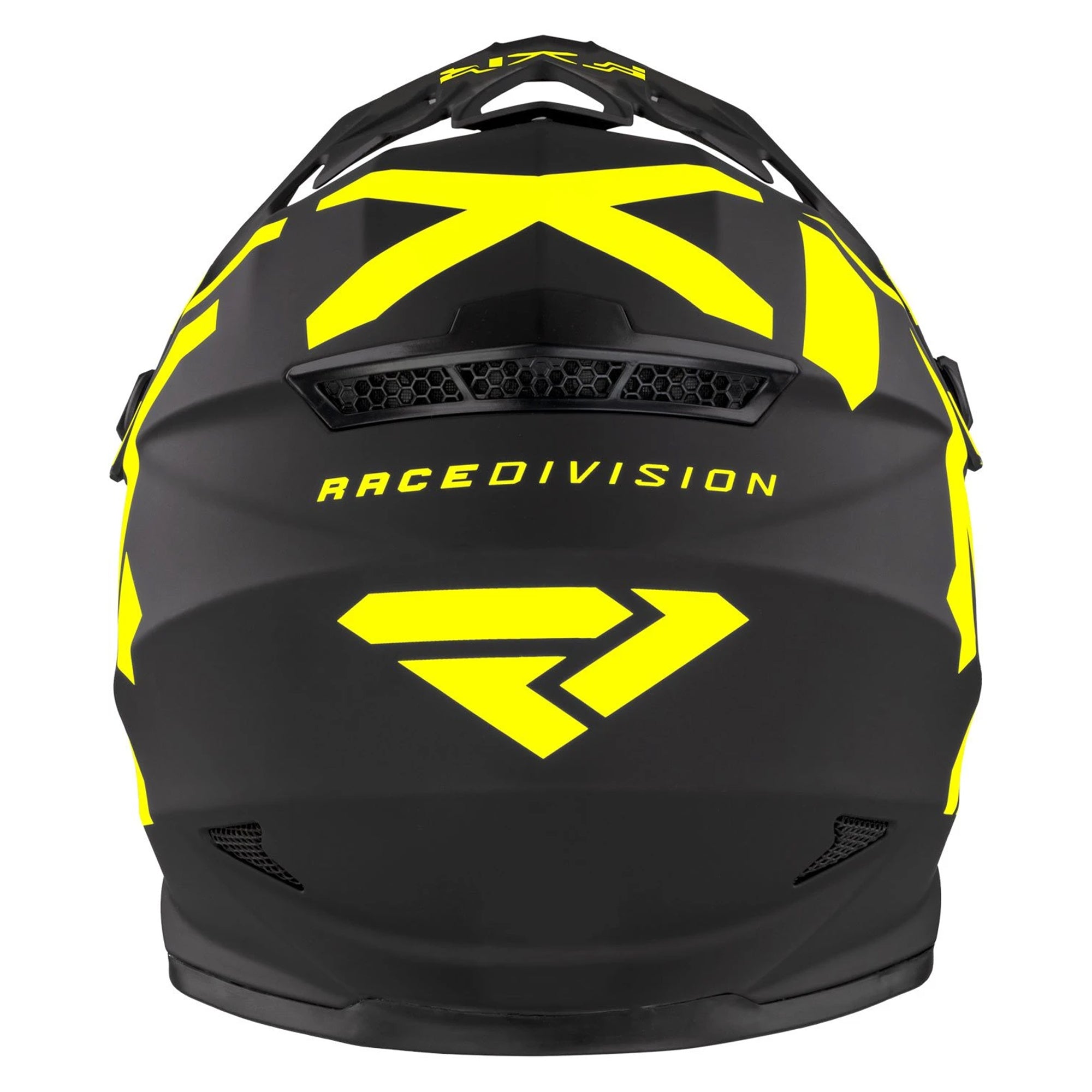 FXR Youth Legion Open Face Offroad Helmet Hi-Vis Black