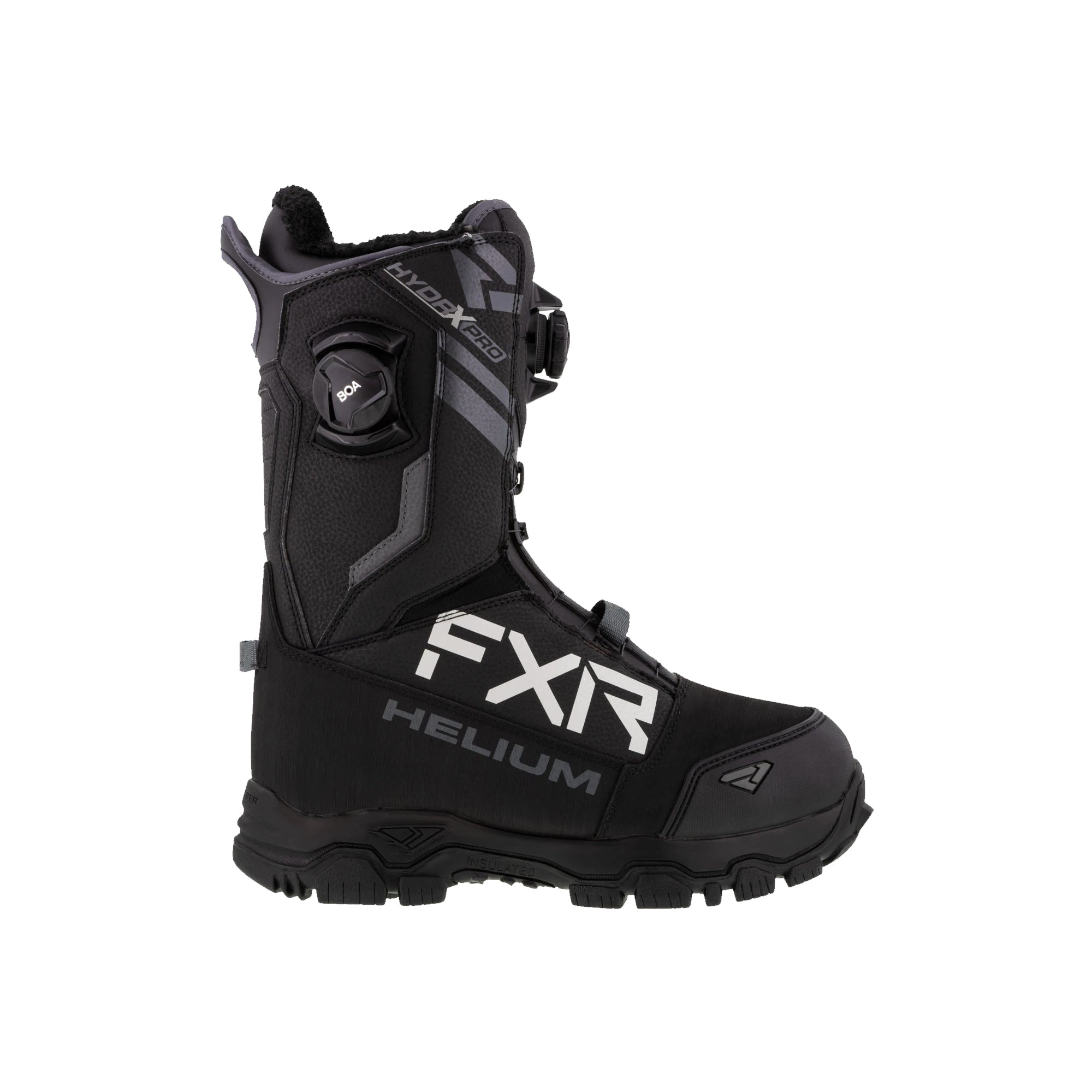 FXR Helium Dual Boa Snowmobile Boots Black