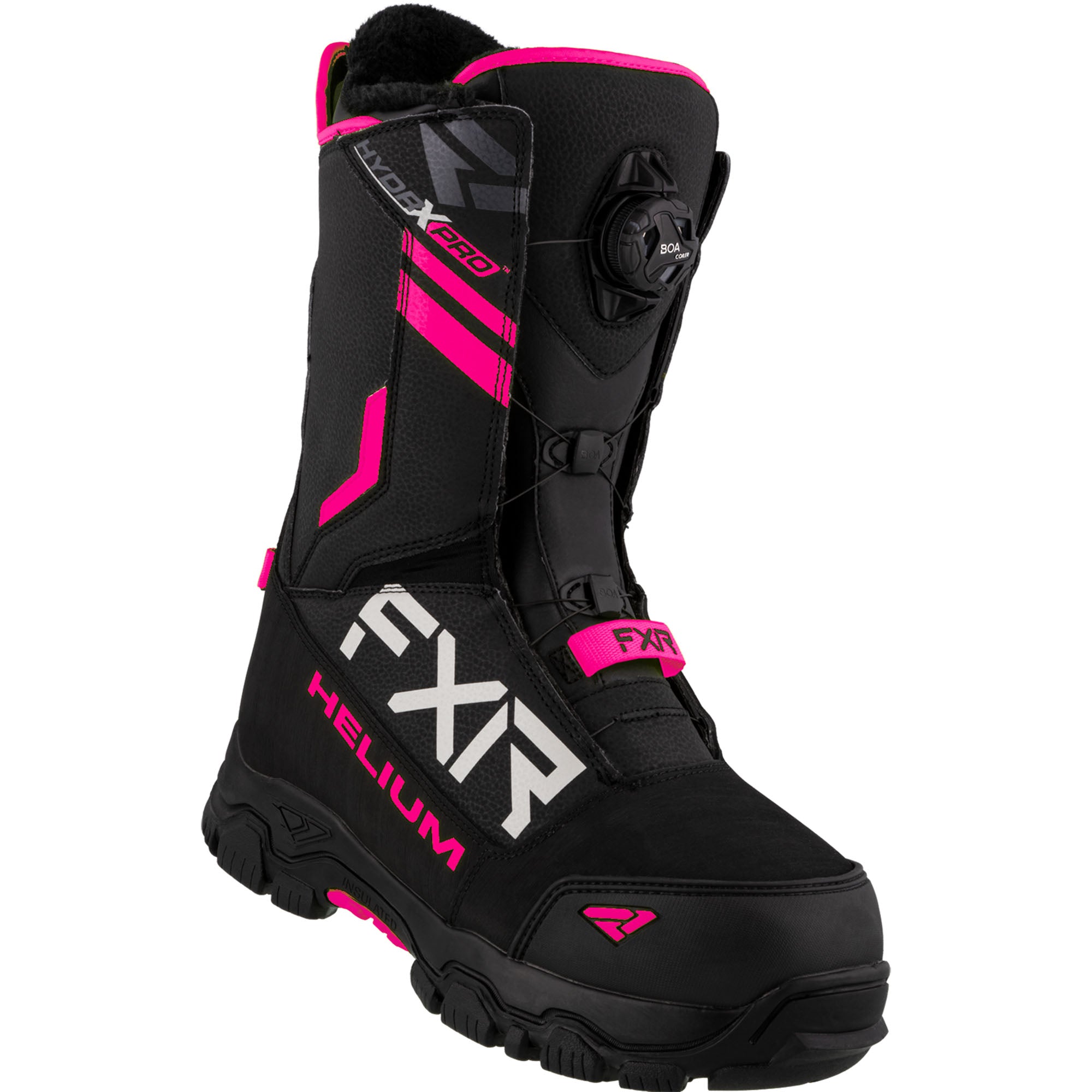 FXR Helium Boa Boot Black/Fuchsia Womens