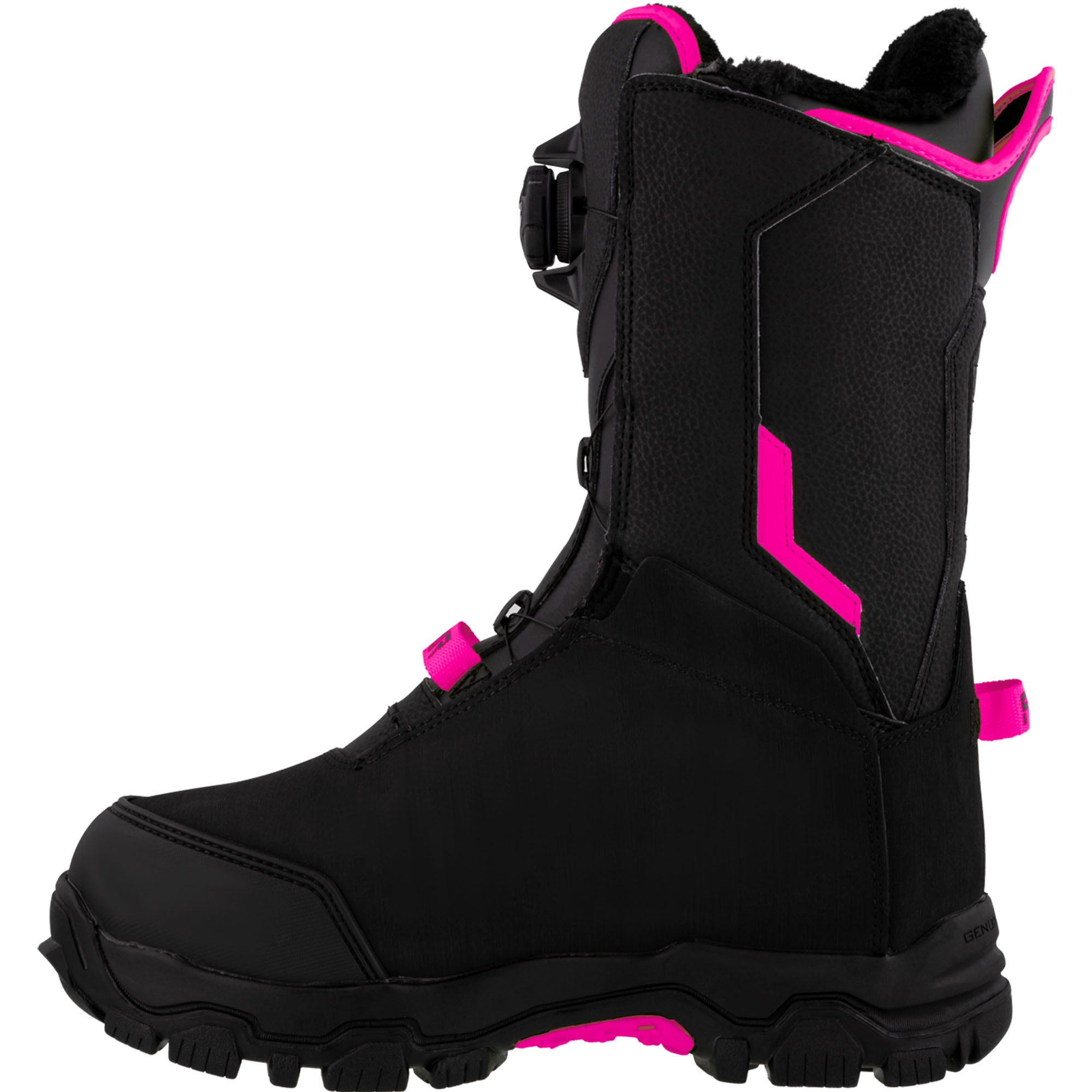 FXR Helium Boa Snowmobile Boots Black/Fuchsia