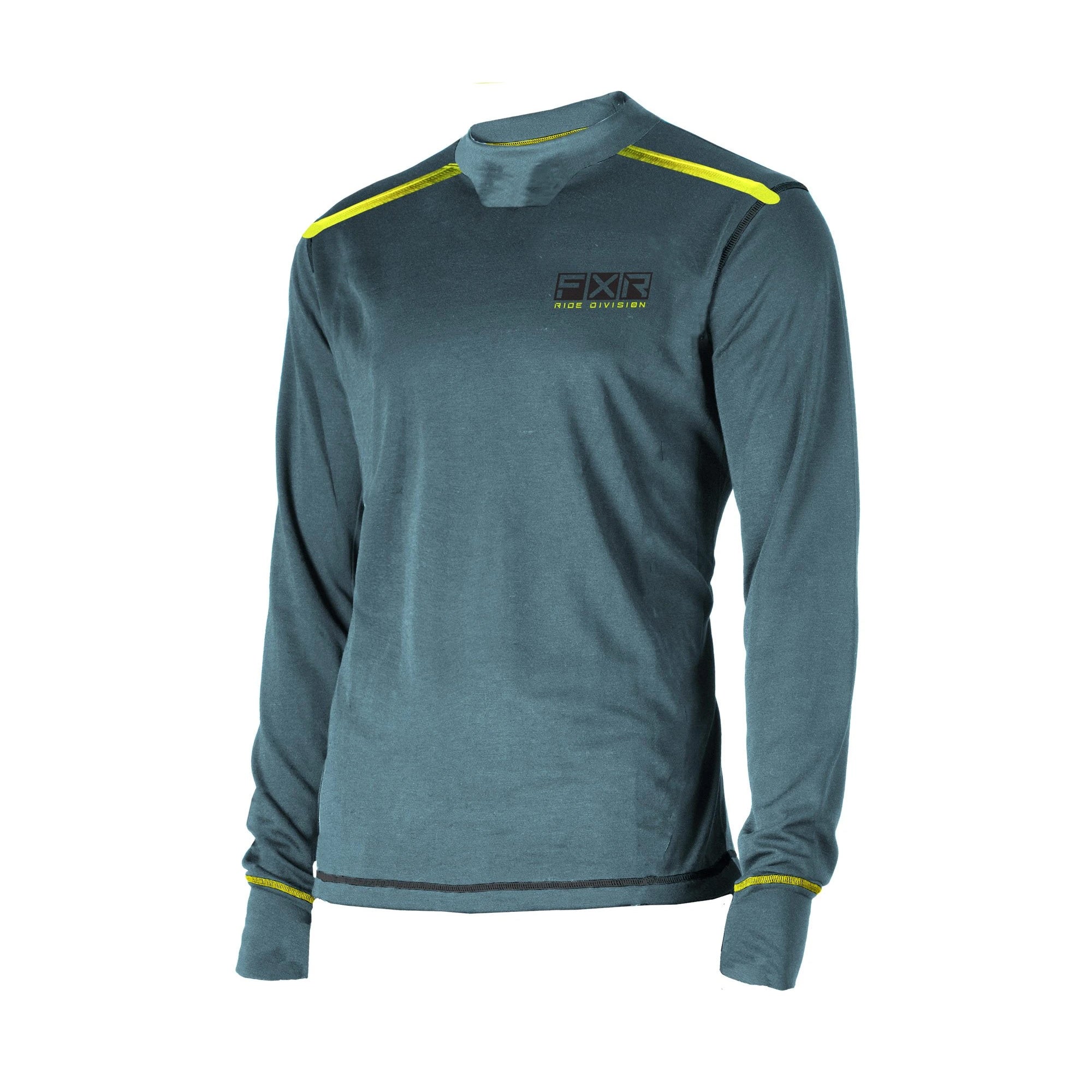 FXR Vapour Merino Long Sleeve Steel/Hi-Vis Mens