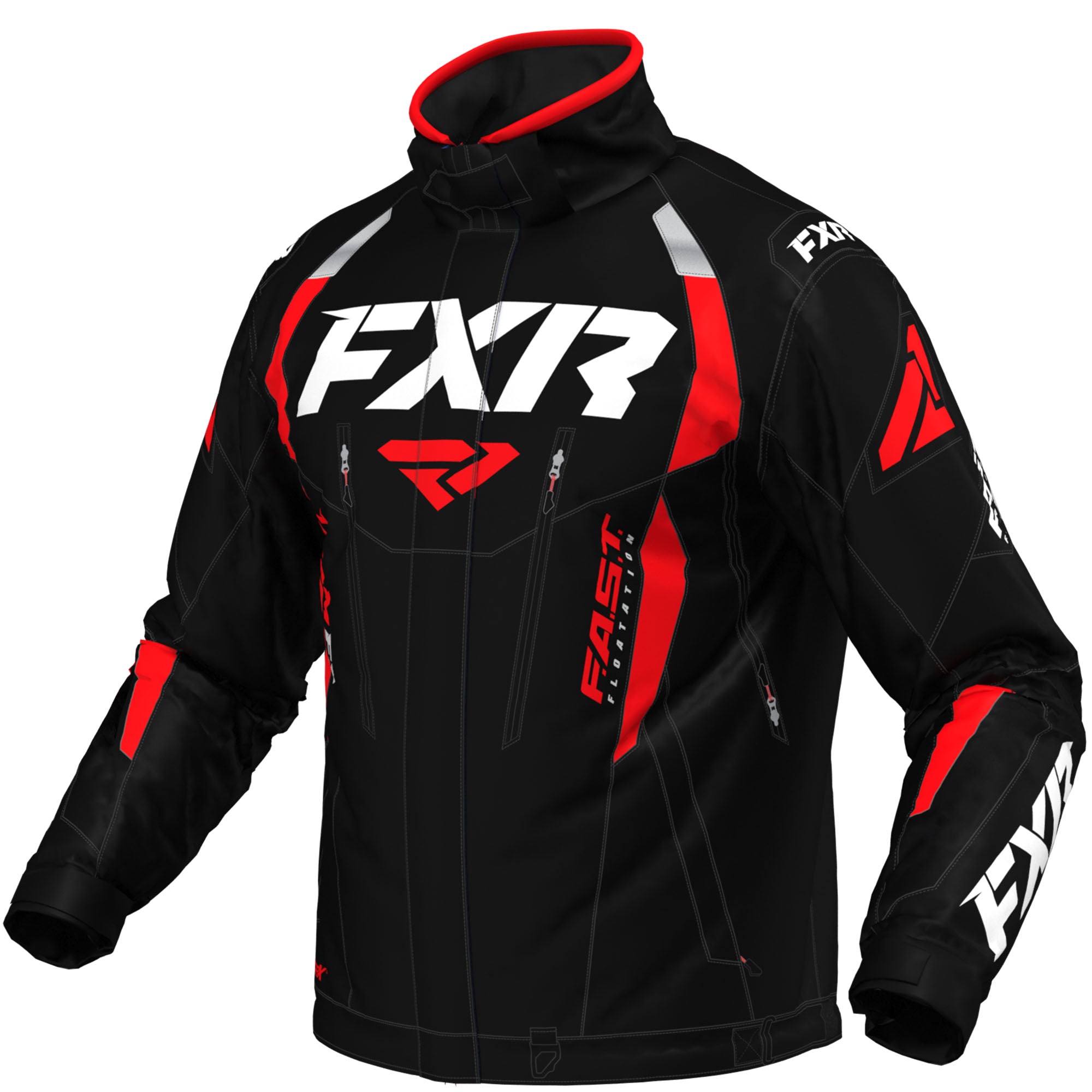 FXR Team FX Jacket Black/Red Mens
