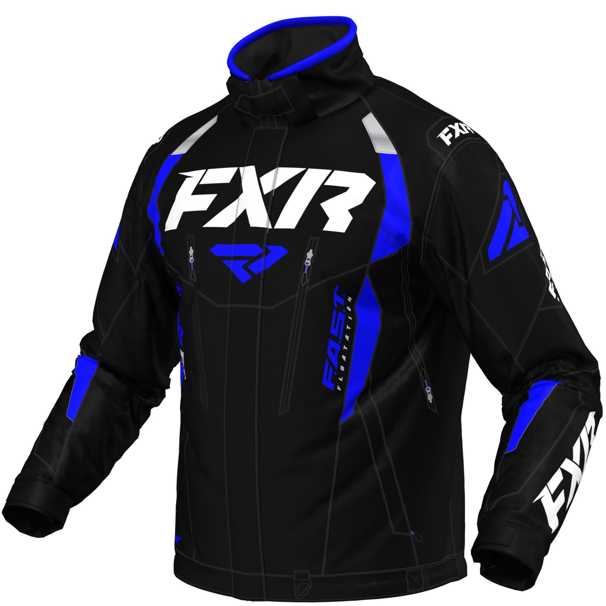 FXR Team FX Jacket Black/Royal Blue Mens