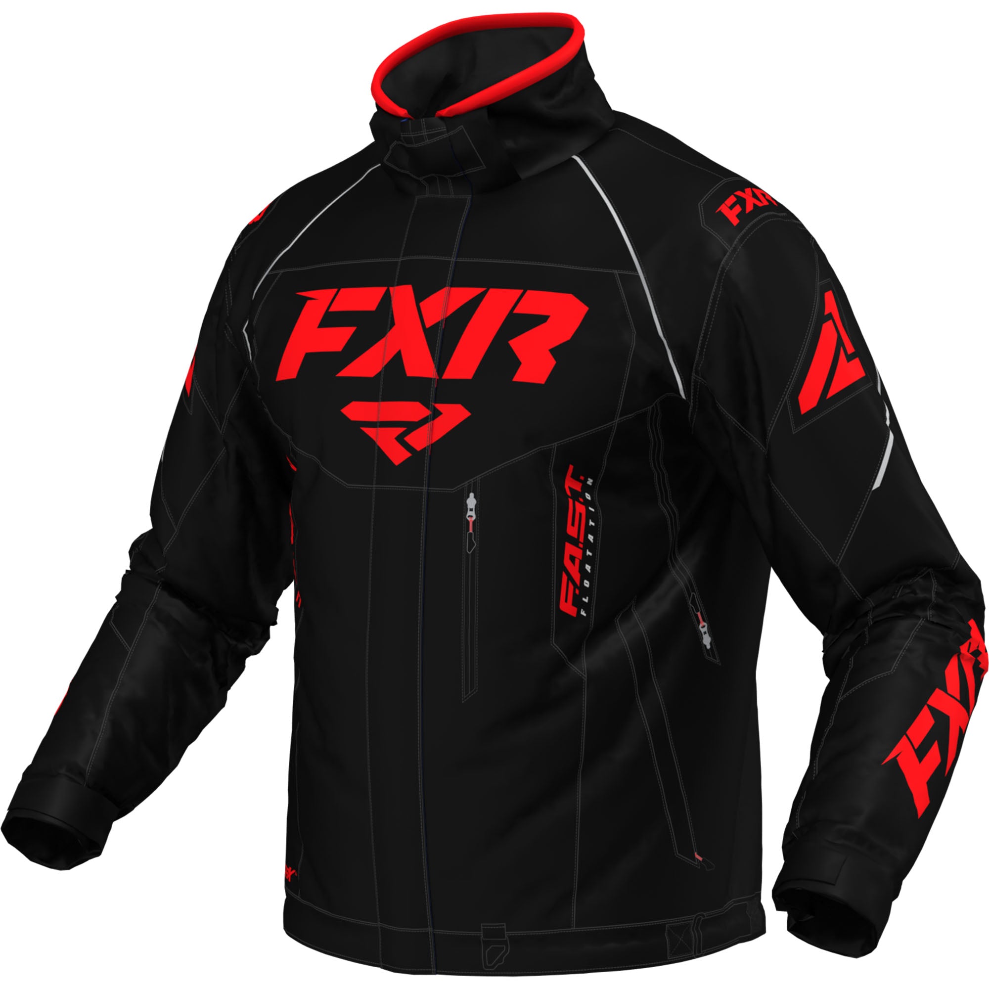 FXR Octane Jacket Black/Red Mens