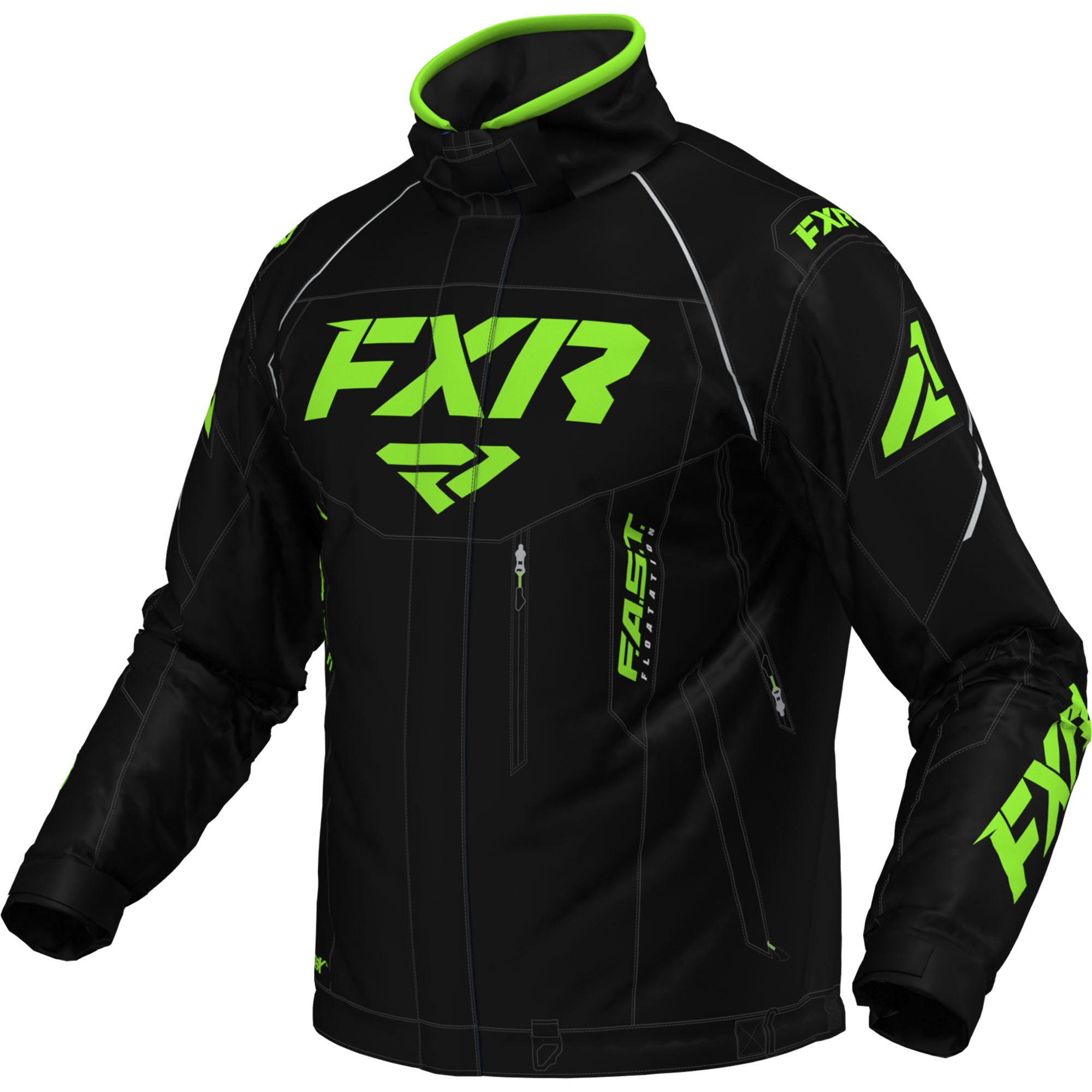 FXR Octane Jacket Black/Lime Mens