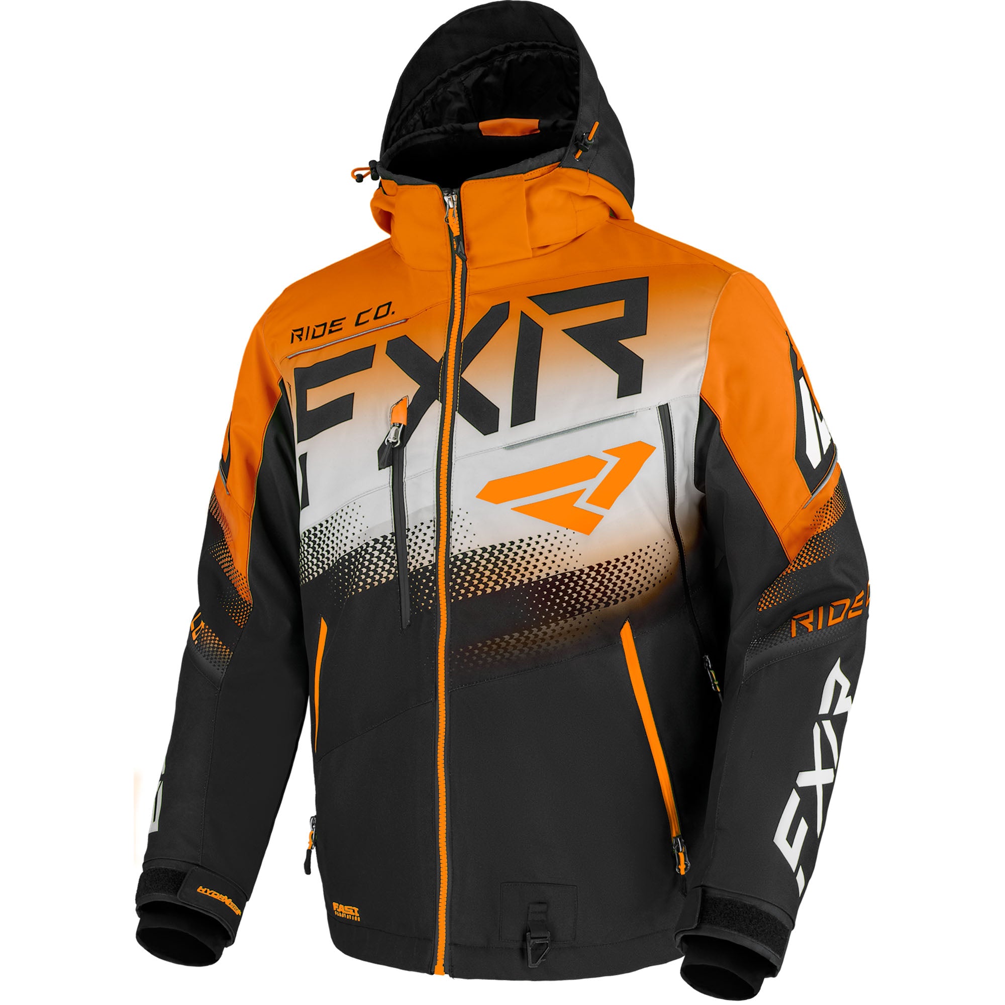 FXR Boost FX Jacket Black/Orange/White Mens