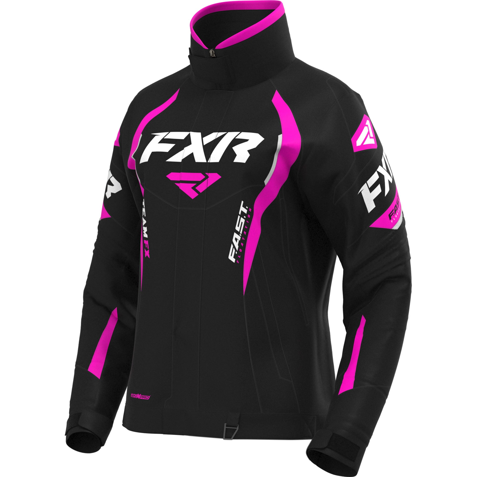 FXR Team FX Snowmobile Jacket Black/Fuchsia Womens