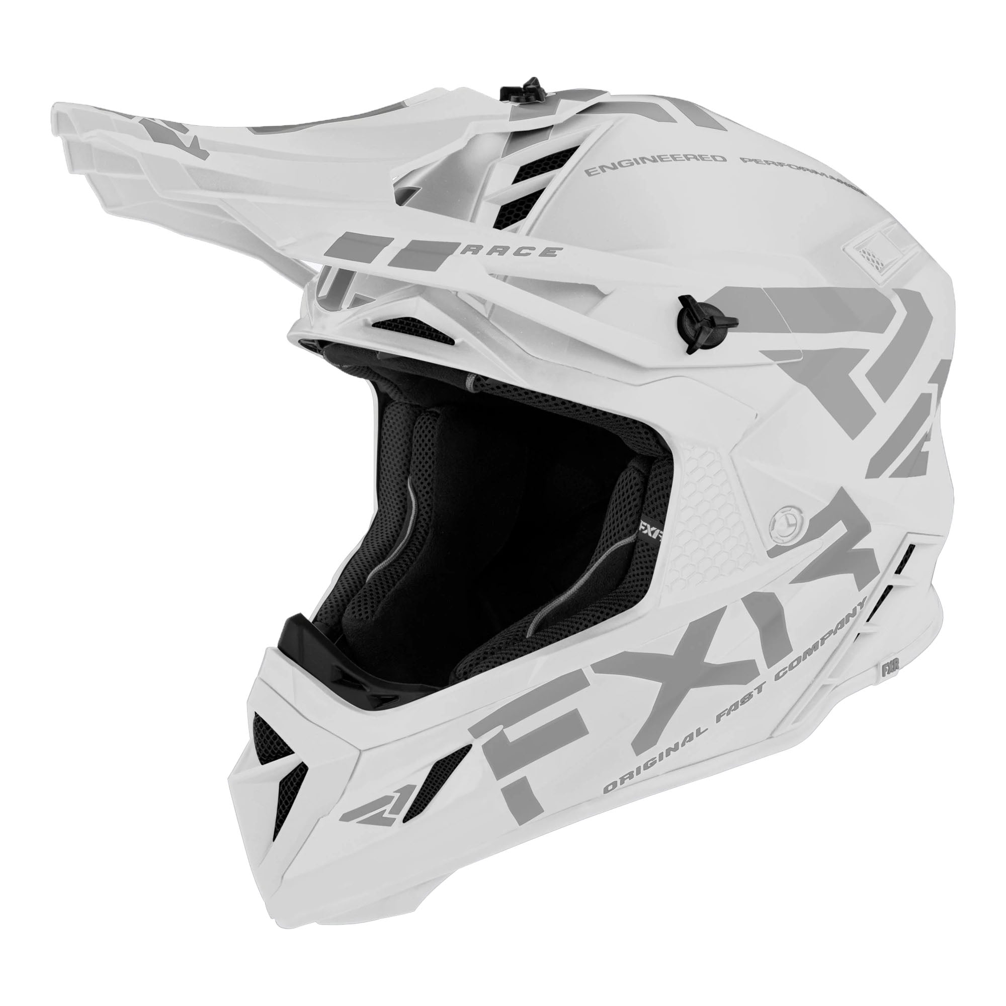 FXR Helium Prime Helmet w/ Auto Buckle White Unisex-Adult