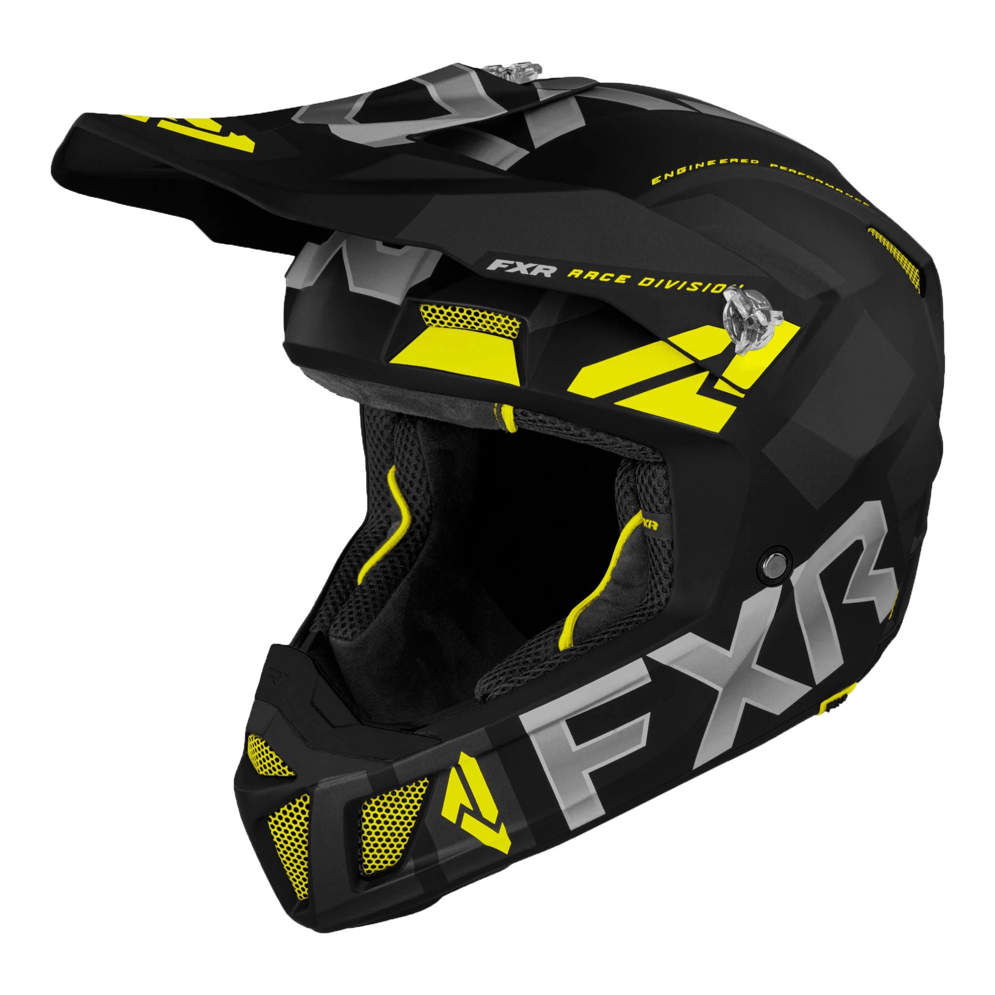 FXR Clutch Evo Helmet Black/Hi-Vis Unisex-Adult