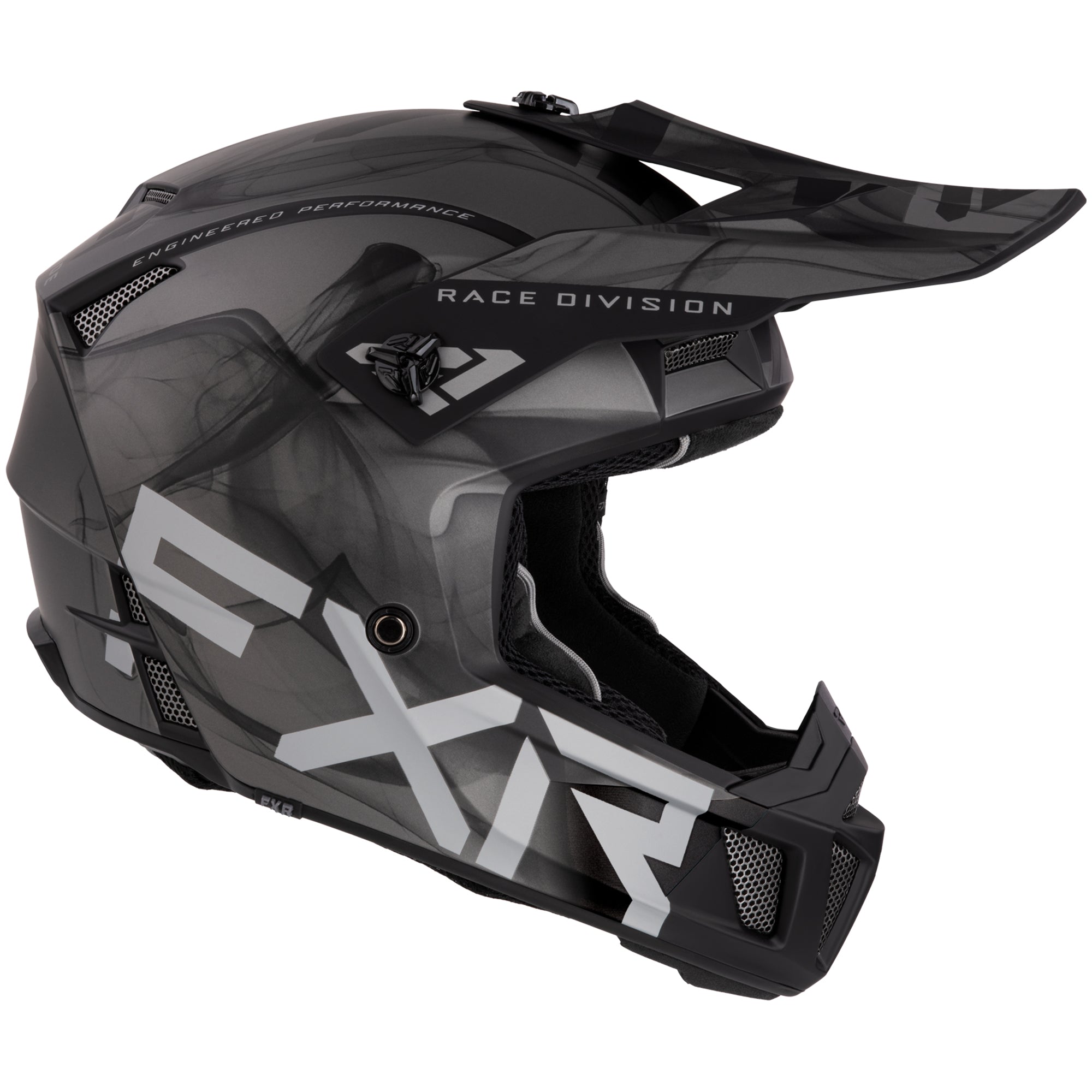 FXR Clutch Smoke Offroad Helmet Silver