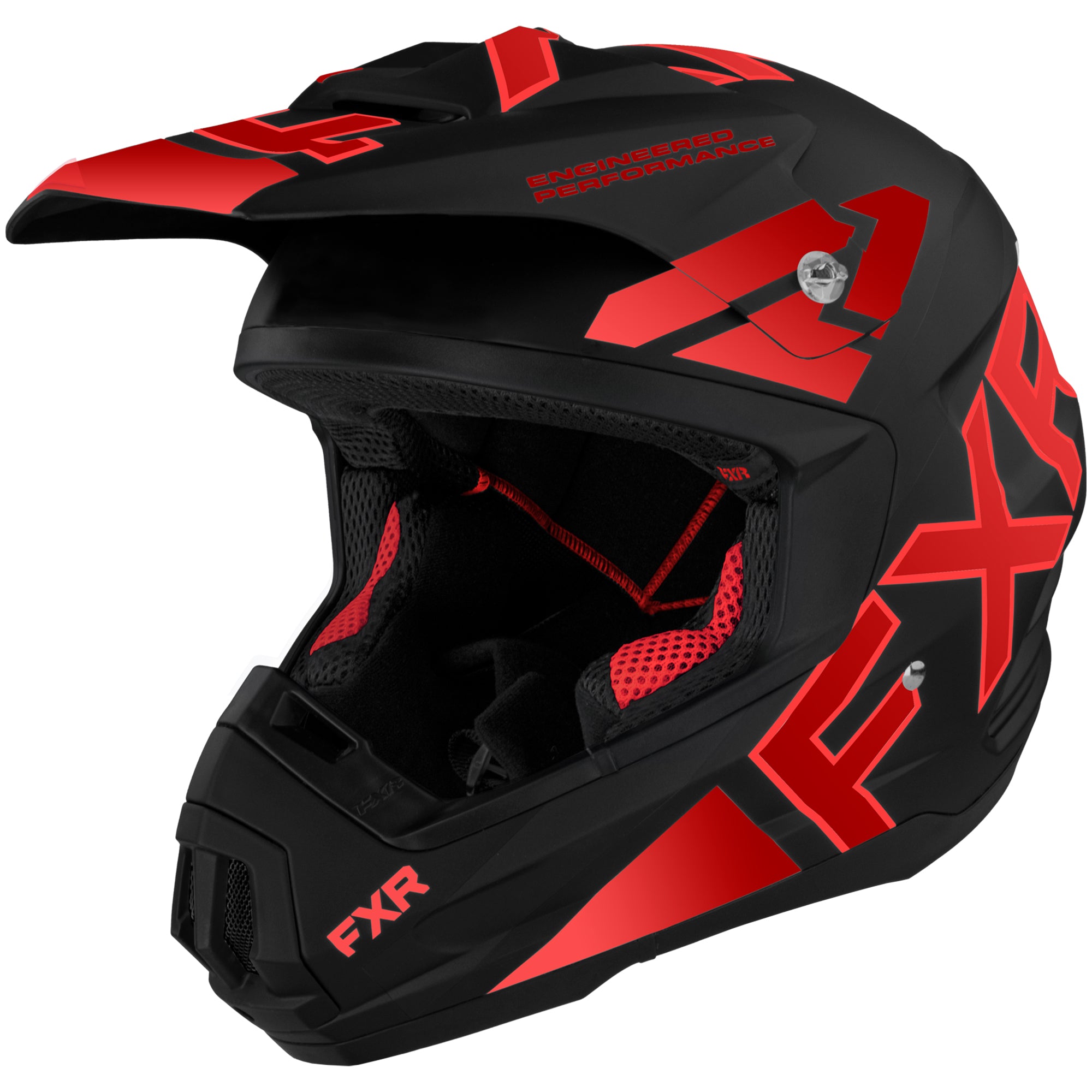 FXR Torque Team Helmet Black/Red Unisex-Adult