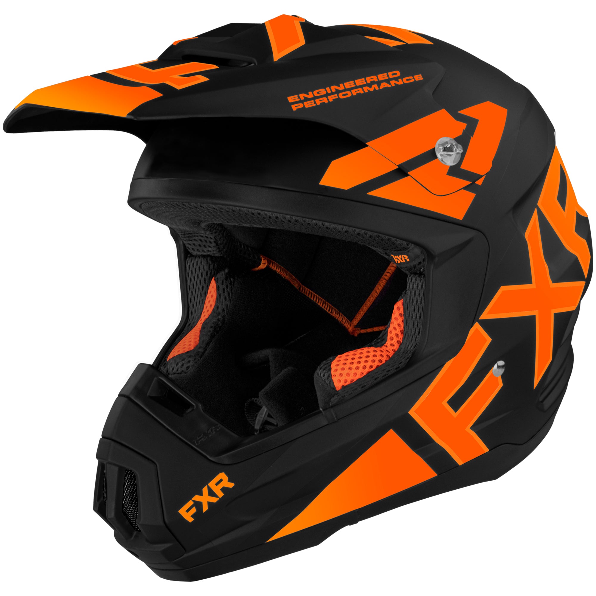 FXR Torque Team Helmet Black/Orange Unisex-Adult