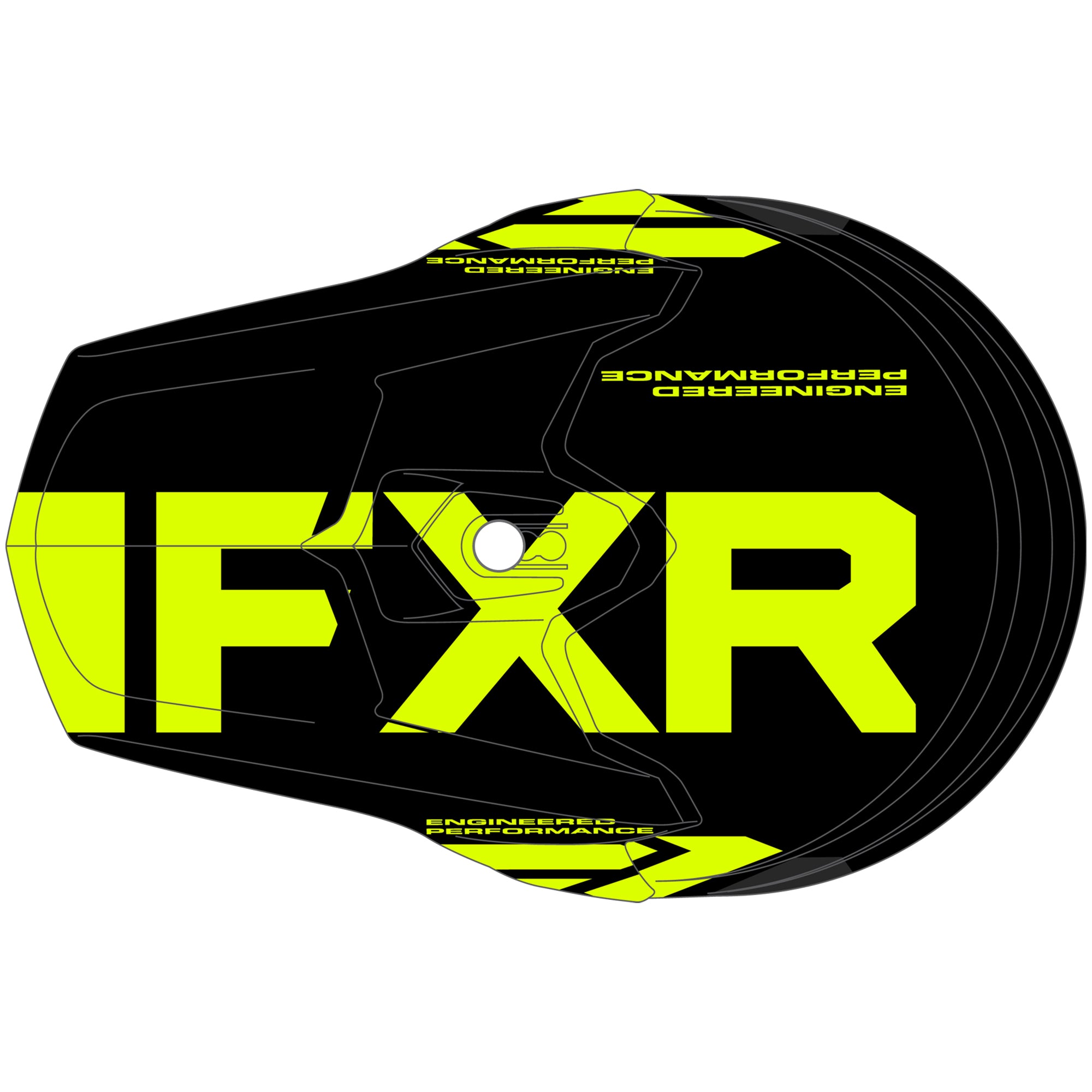 FXR Torque Team Offroad Helmet Black/Hi-Vis Yellow