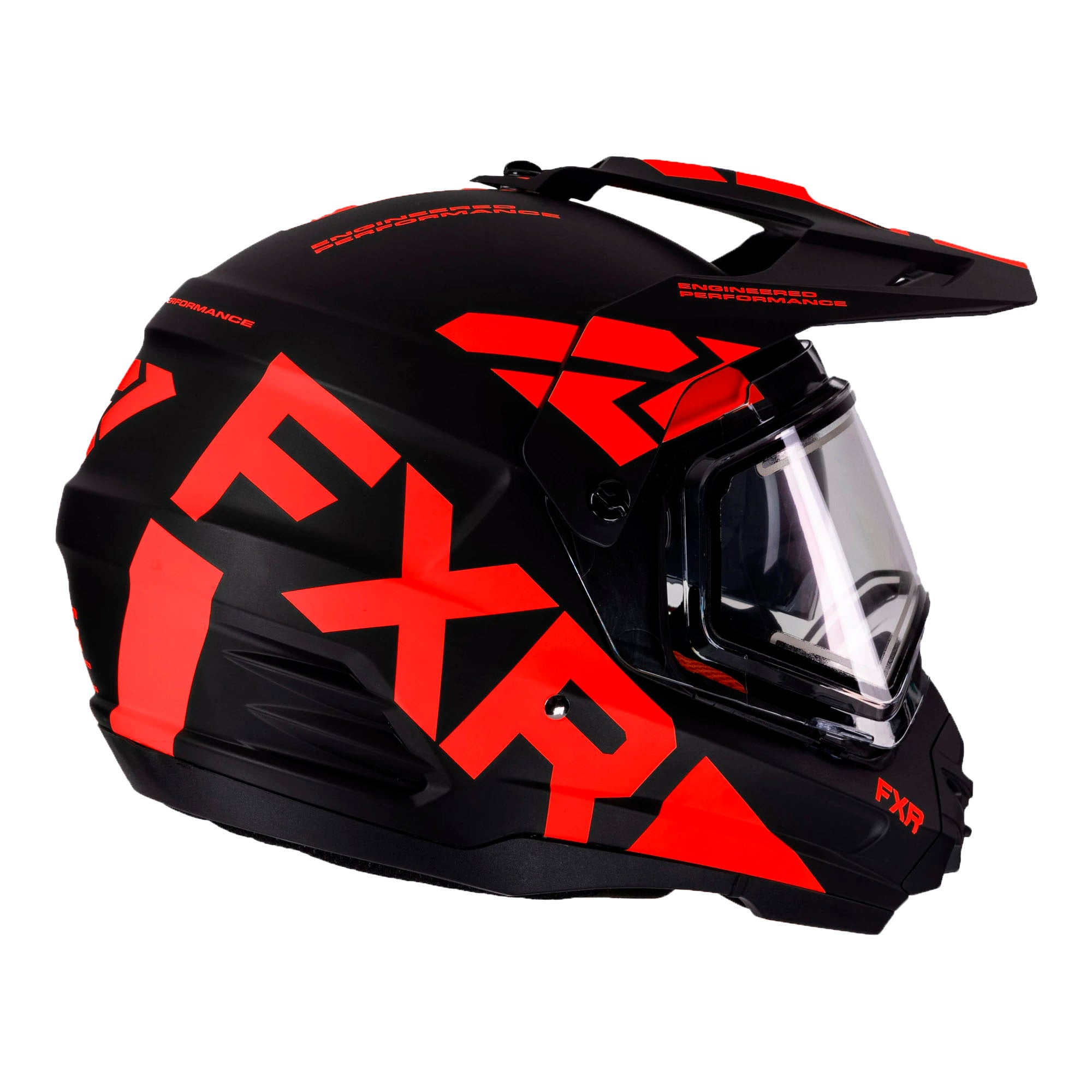 FXR Torque X Team Snowmobile Helmet w/ E Shield Black/Red